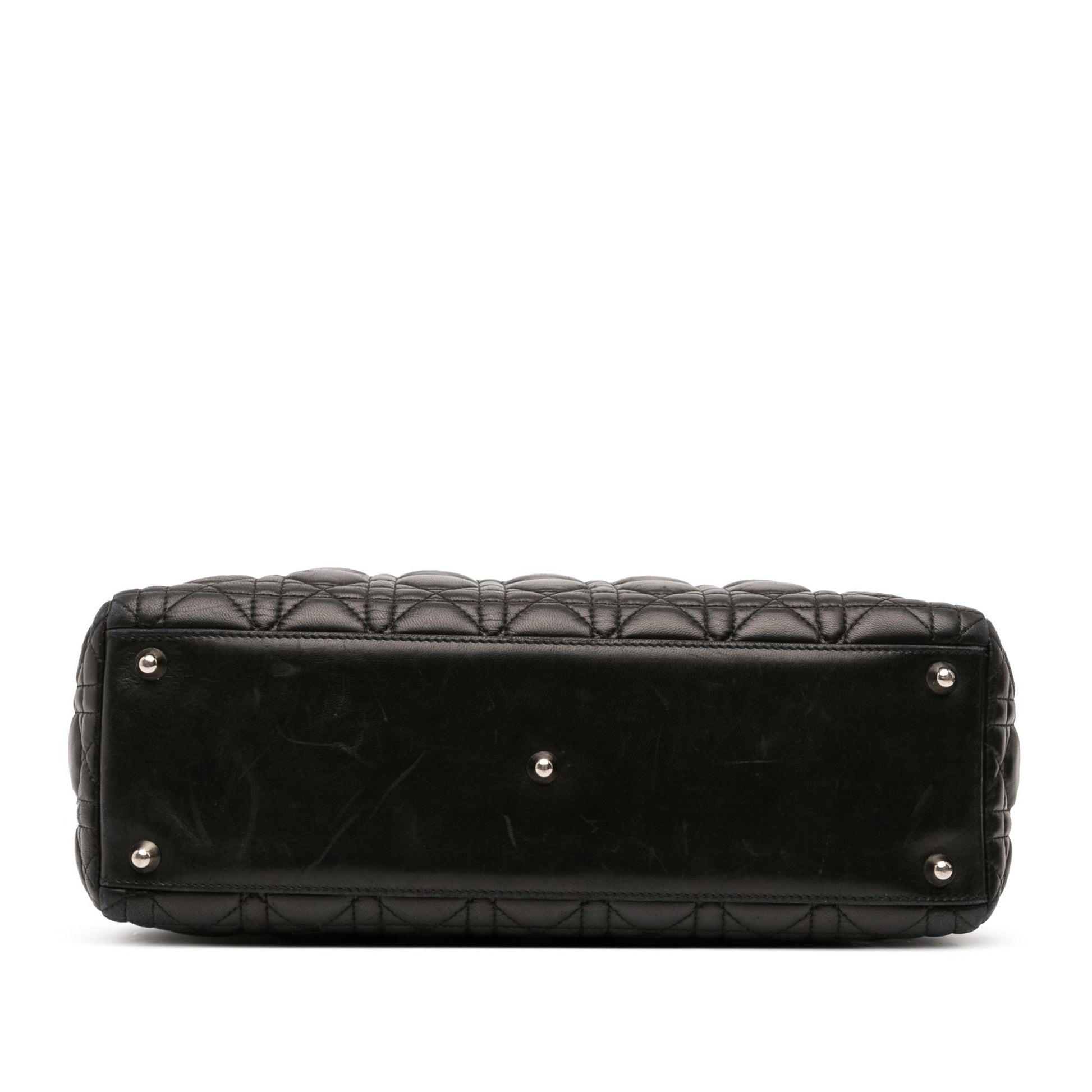 Dior Cannage Lady Satchel Bag Lambskin Large Lady Dior 5