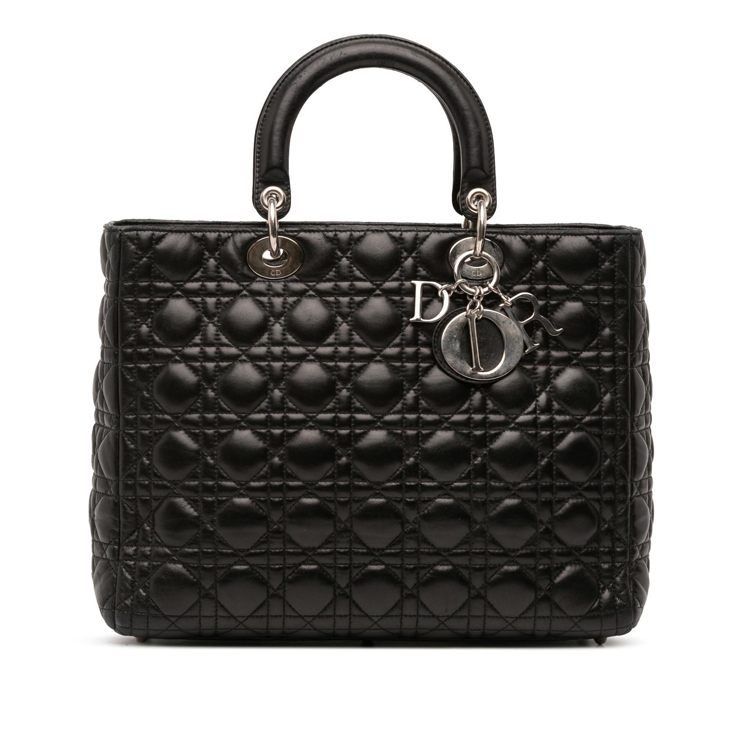 Dior Cannage Lady Satchel Bag Lambskin Large Lady Dior 5