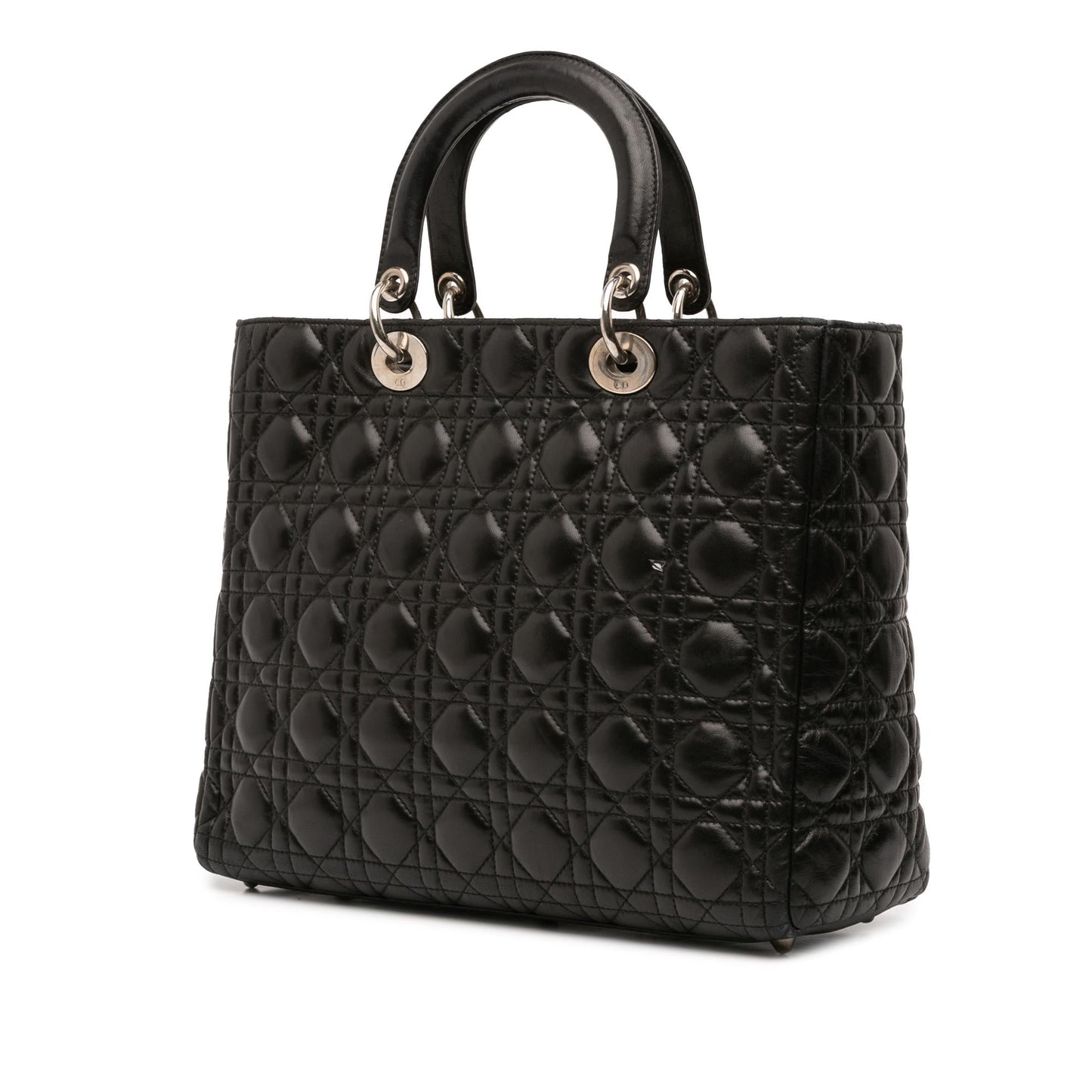 Dior Cannage Lady Satchel Bag Lambskin Large Lady Dior 5