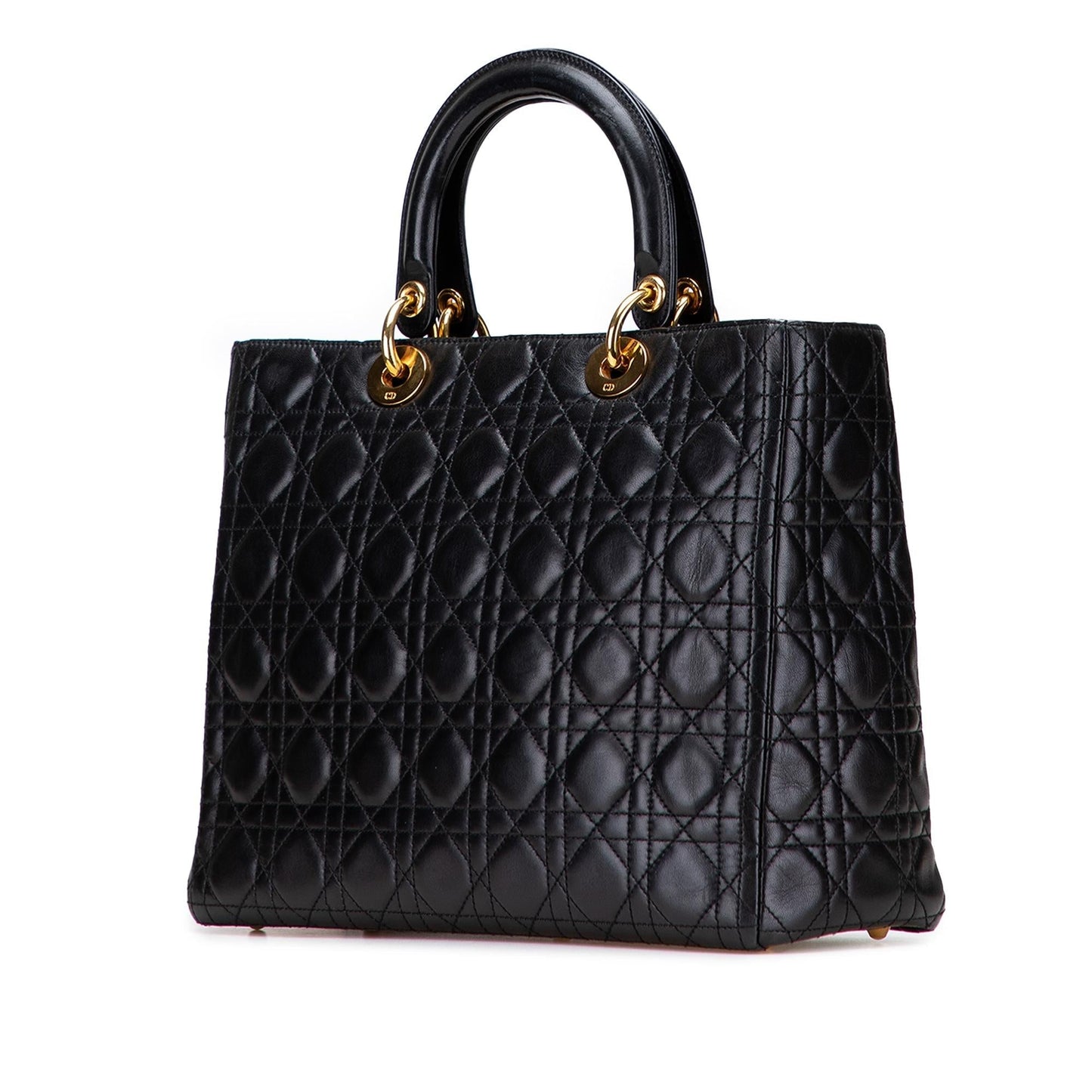 Dior Cannage Lady Satchel Bag Lambskin Large Lady Dior 7