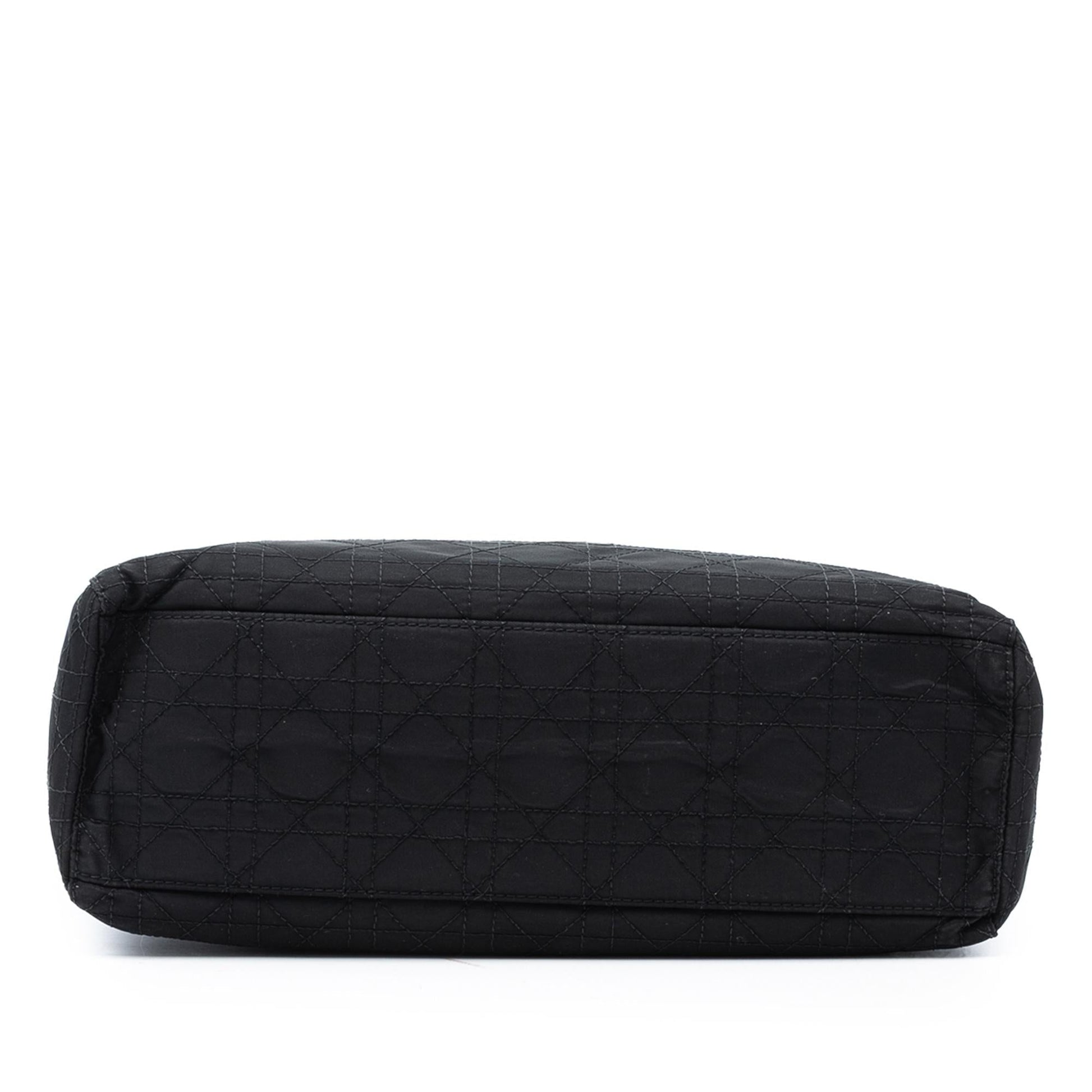 Dior Cannage Lady Satchel Bag Nylon Large
