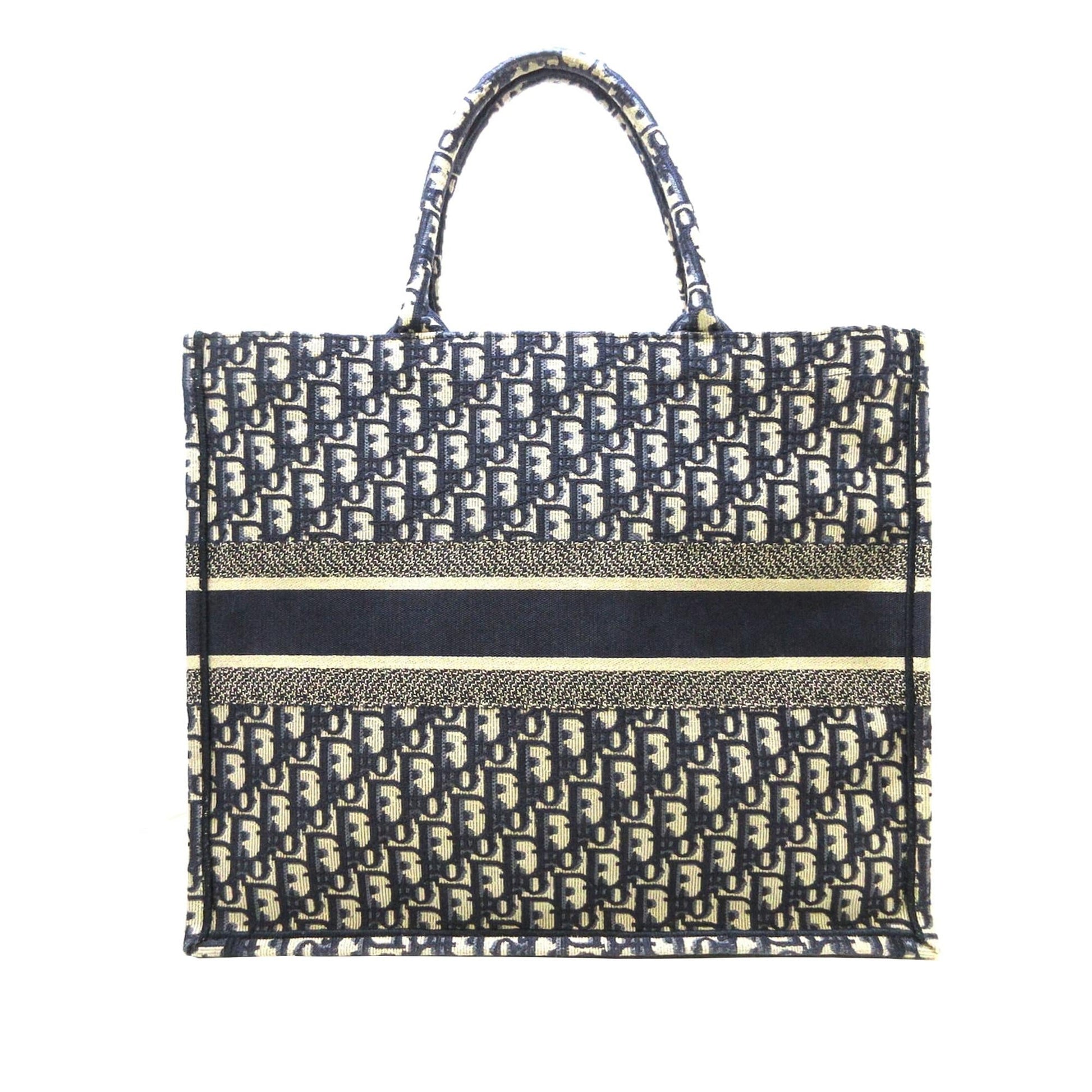 Dior Oblique Book Tote Shg Bkyloi Large Tote Bag