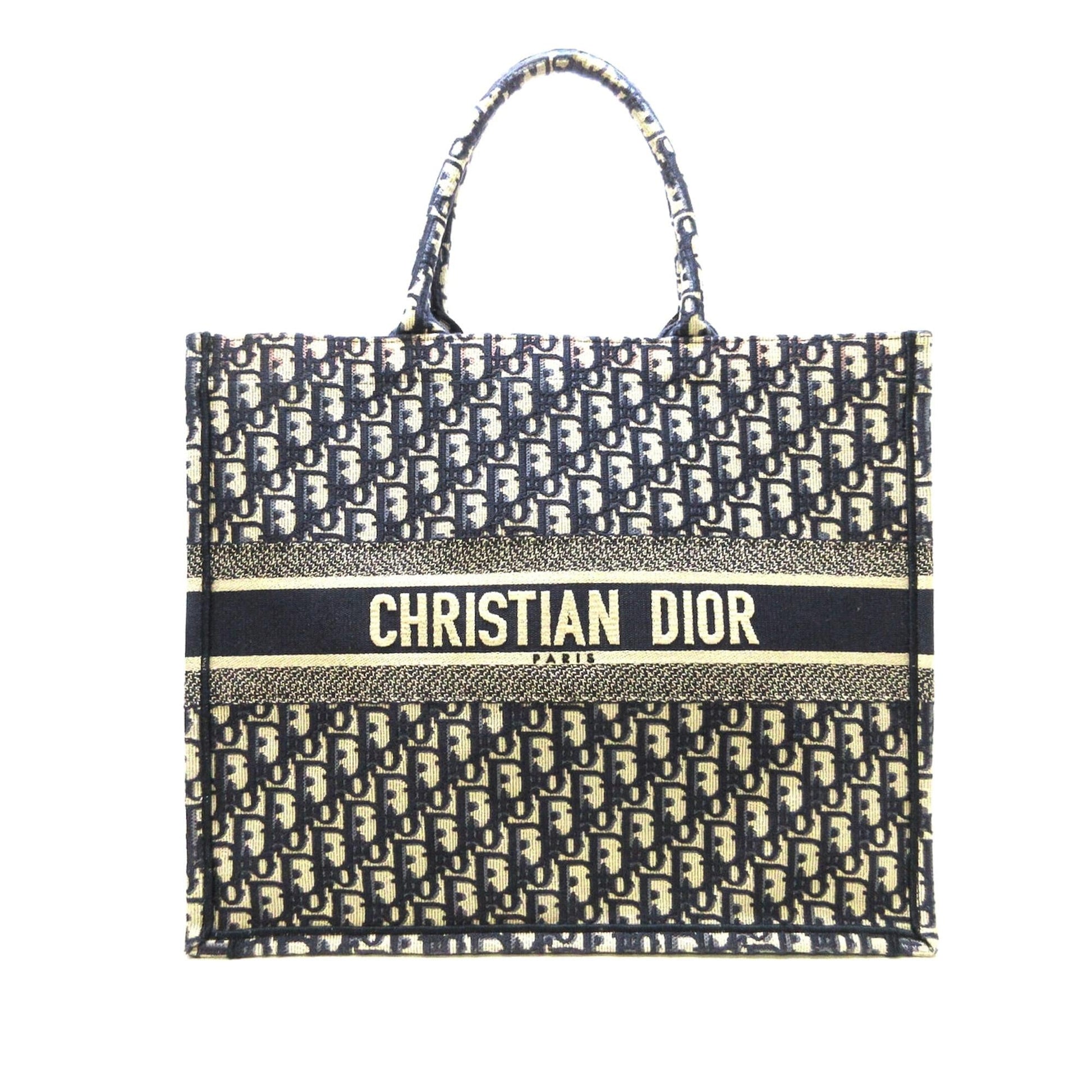 Dior Oblique Book Tote Shg Bkyloi Large Tote Bag