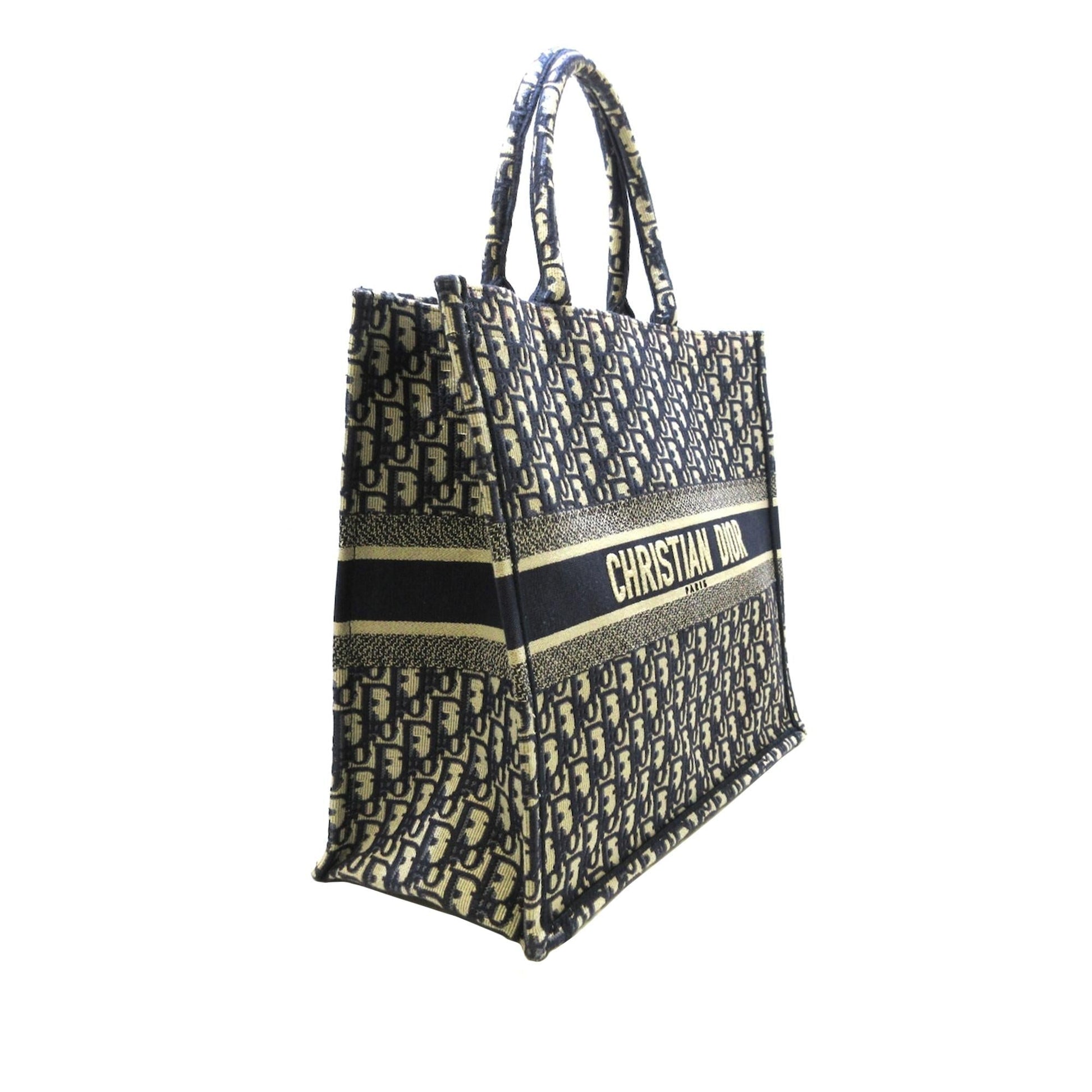 Dior Oblique Book Tote Shg Bkyloi Large Tote Bag