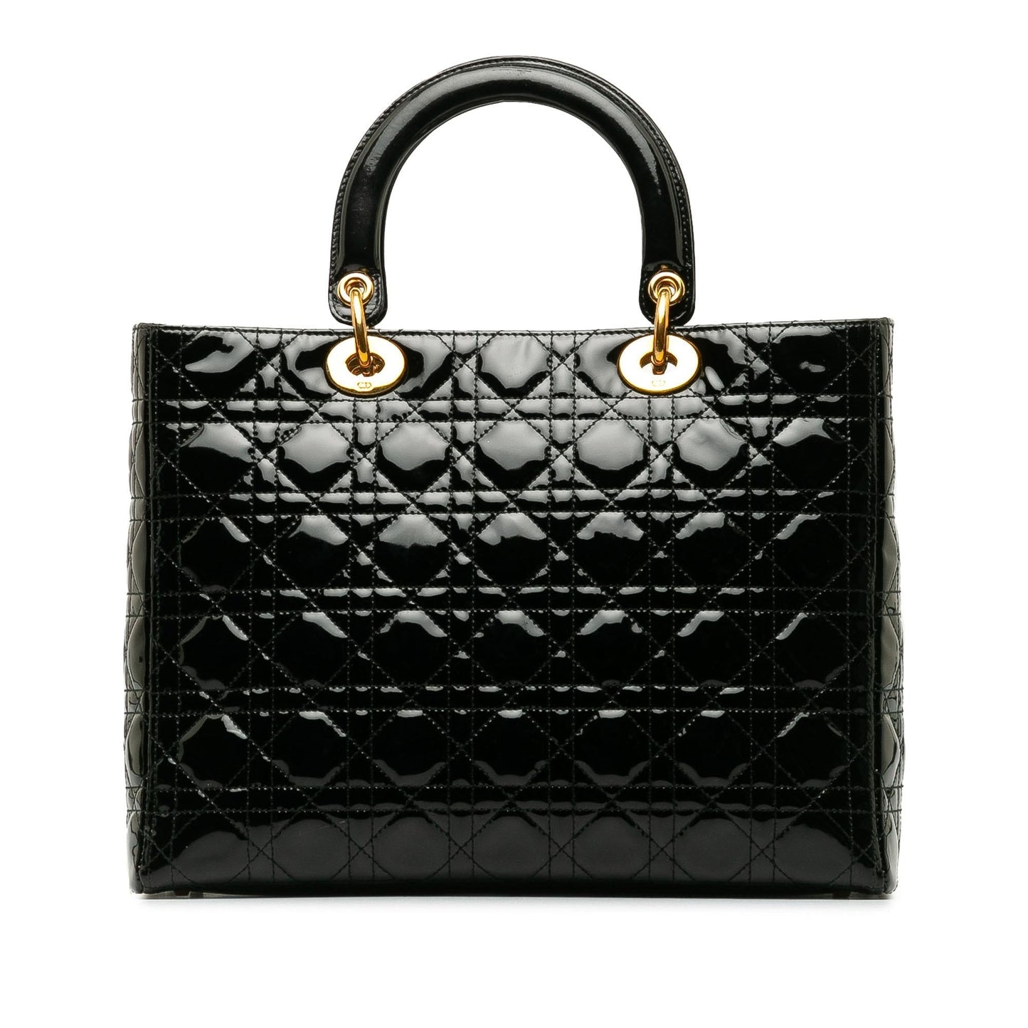 Dior Cannage Lady Shg Lbsyp7 Satchel Bag Patent Large