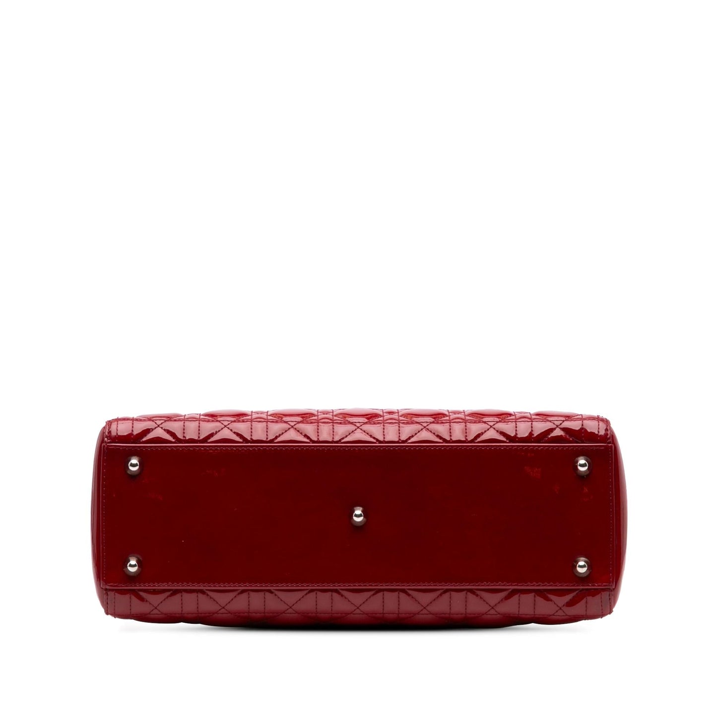 Dior Cannage Lady Satchel Bag Patent Large Lady Dior 3