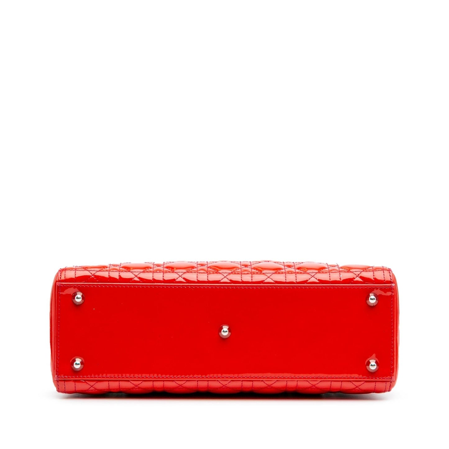 Dior Cannage Lady Satchel Bag Patent Large Lady Dior 5