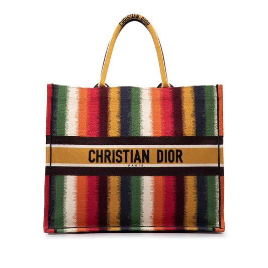 Dior Striped Book Tote Shg Ngzr4Y Large Tote Bag