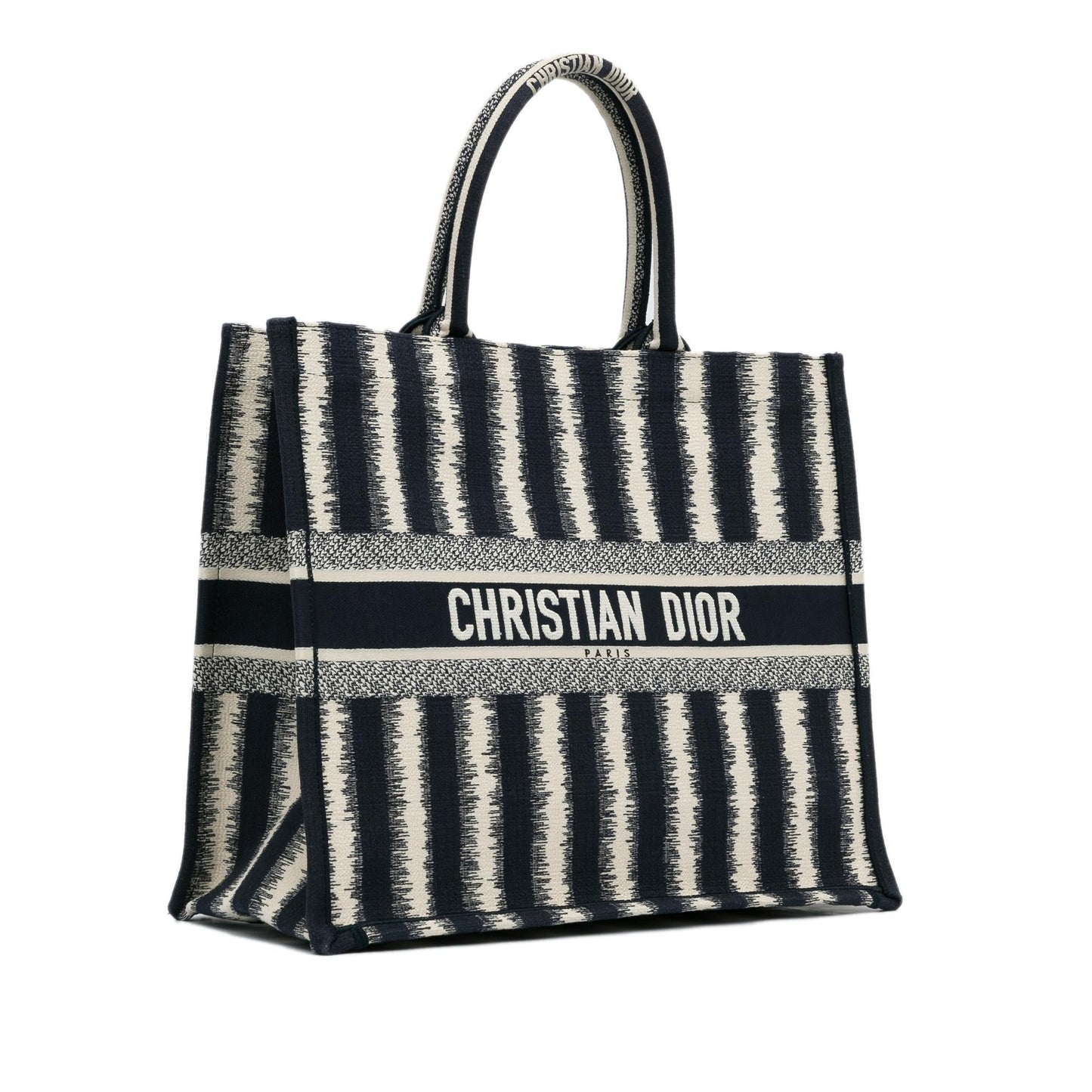 Dior Striped Book Tote Shg Wrxhgk Large Tote Bag