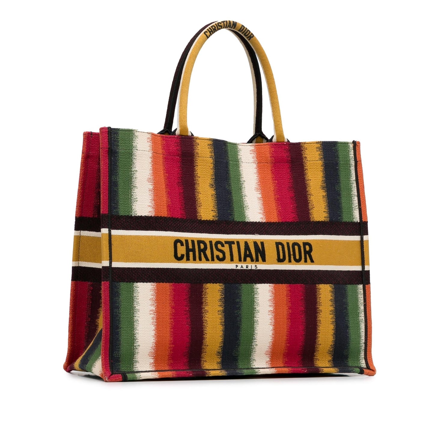 Dior Striped Book Tote Shg Pzdltl Large Tote Bag