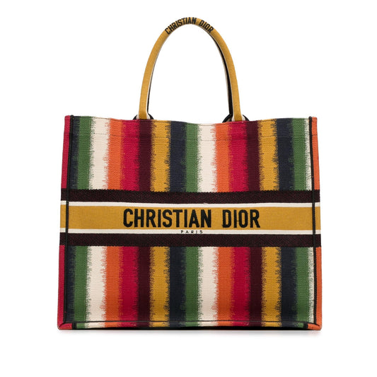 Dior Striped Book Tote Large Tote Bag Tote Shg Bfuhss