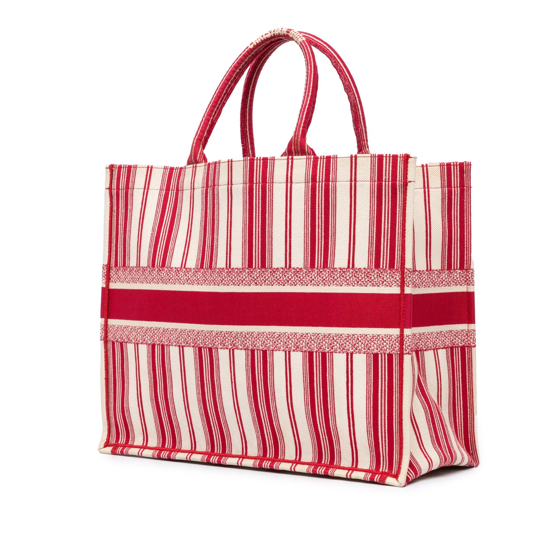 Dior Striped Book Tote Large Tote Bag Tote Shg Ijuttf