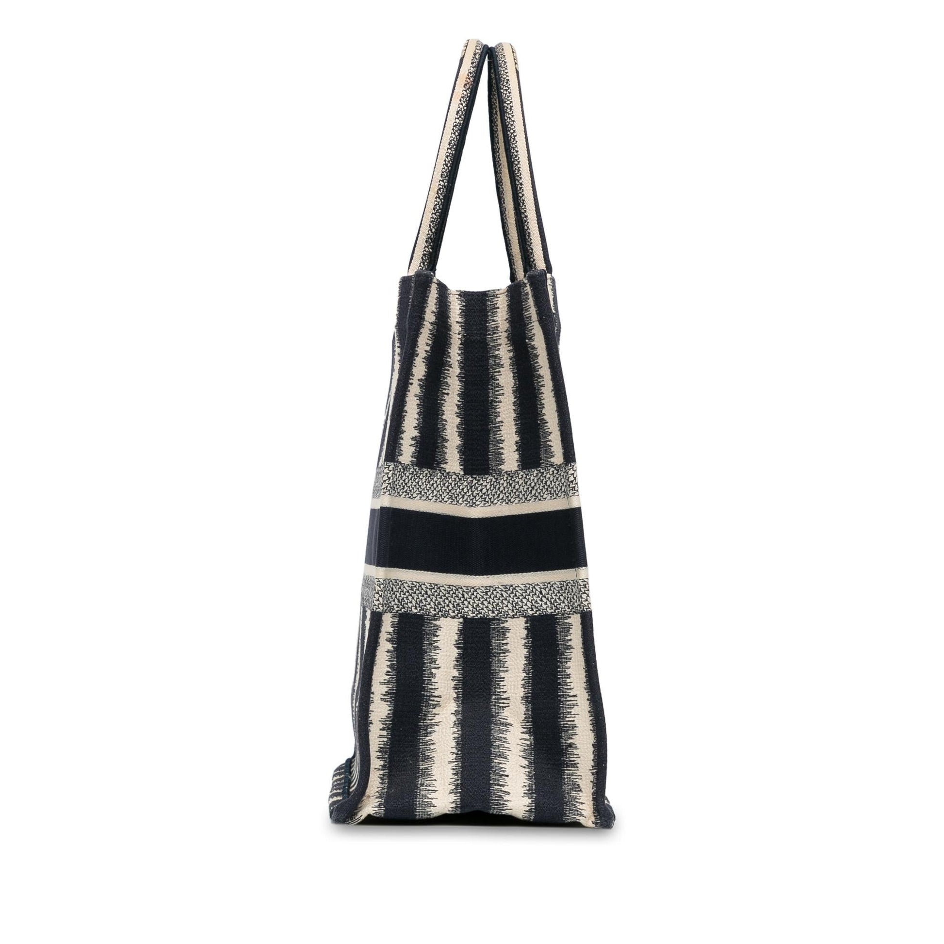 Dior Striped Book Tote Large Tote Bag Book Tote 8