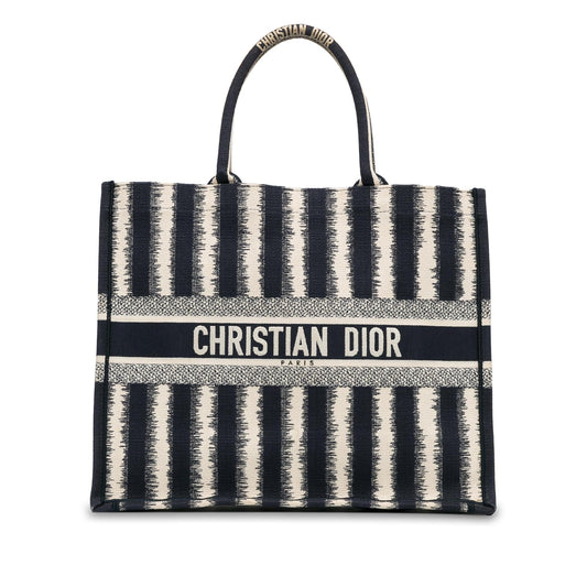 Dior Striped Book Tote Large Tote Bag Book Tote 8
