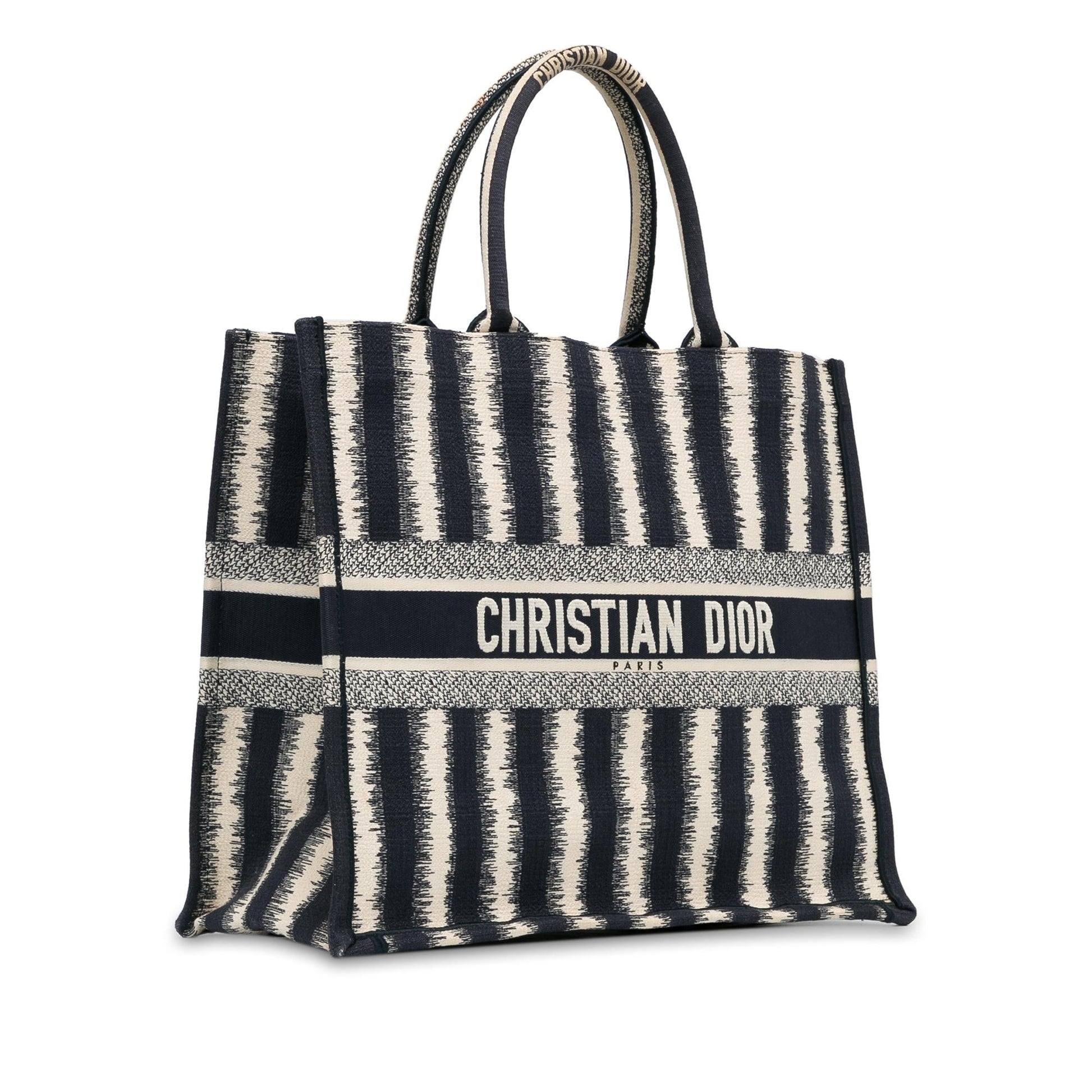 Dior Striped Book Tote Large Tote Bag Book Tote 8