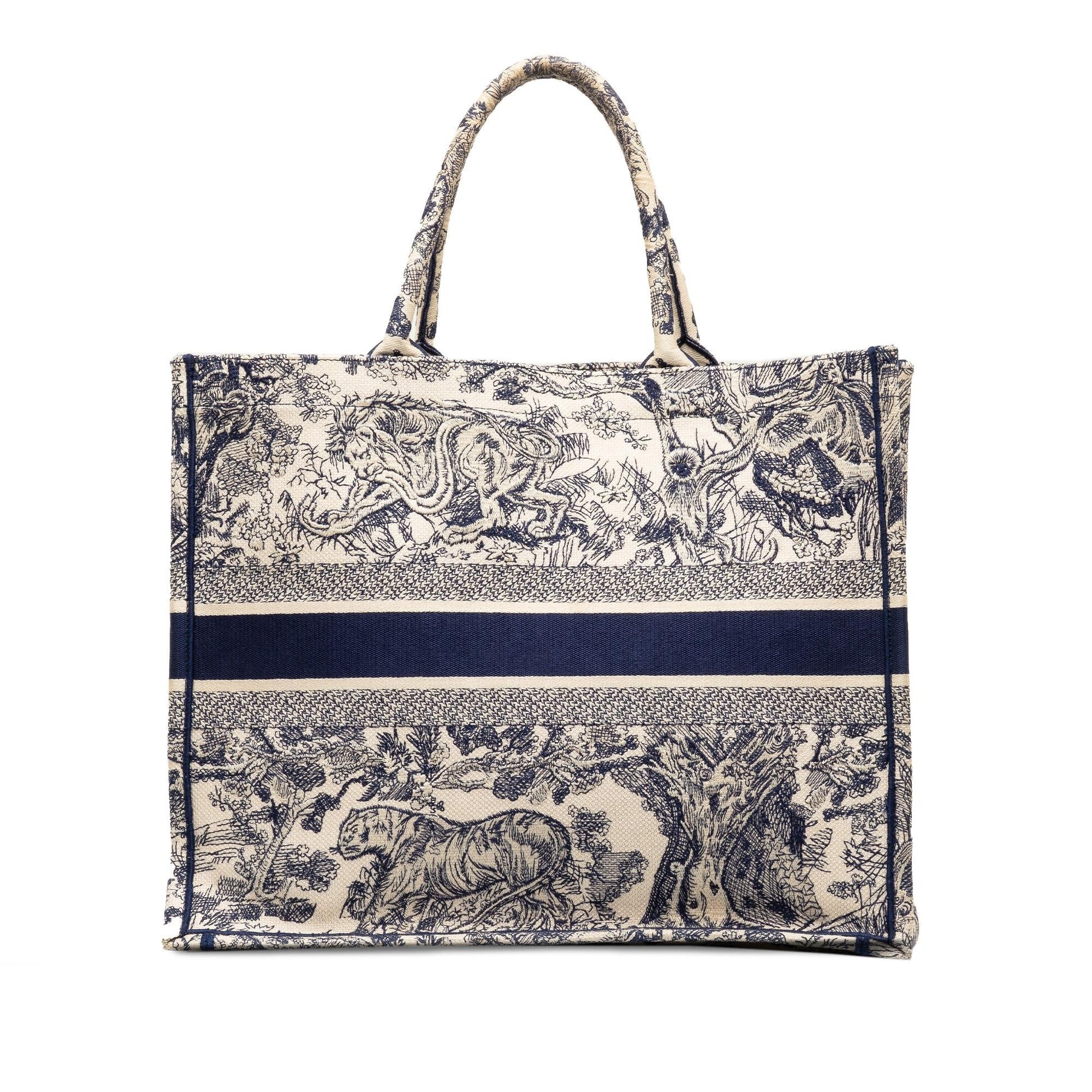 Dior Toile De Jouy Book Tote Shg Zbob0T Large Tote Bag