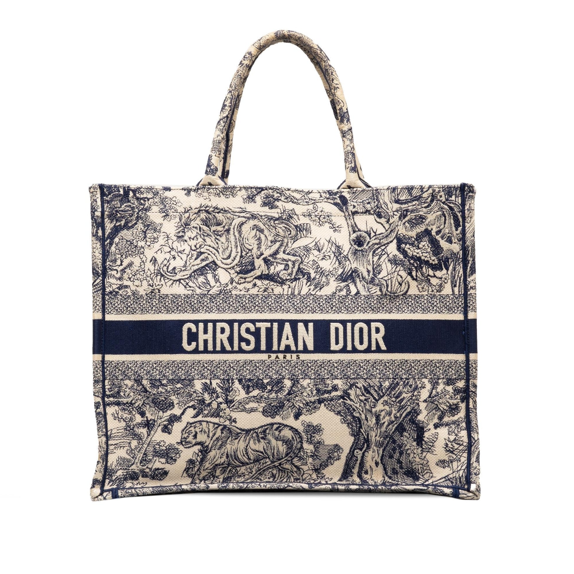 Dior Toile De Jouy Book Tote Shg Zbob0T Large Tote Bag