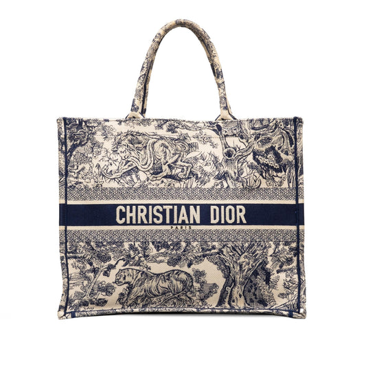 Dior Toile De Jouy Book Tote Shg Zbob0T Large Tote Bag