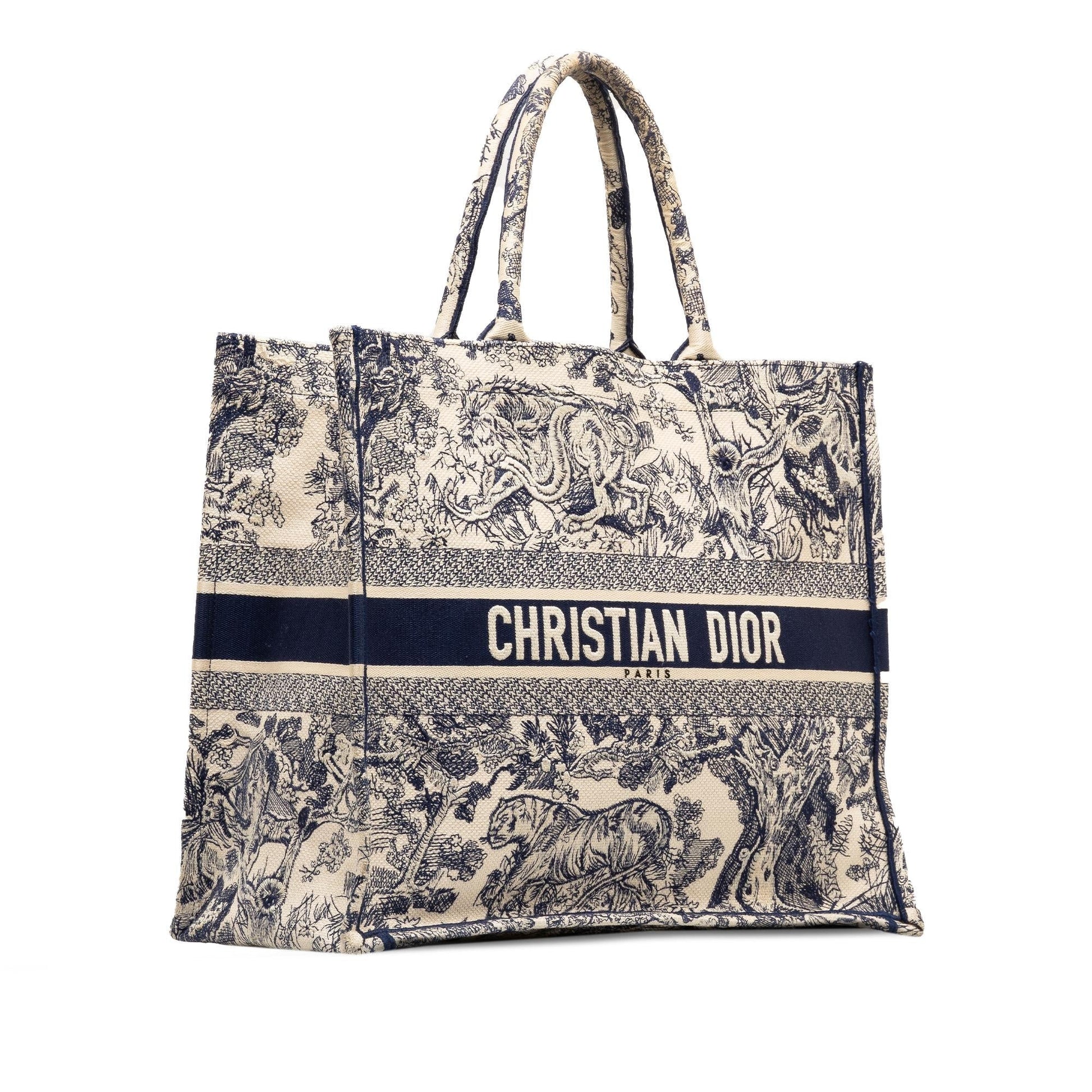 Dior Toile De Jouy Book Tote Shg Zbob0T Large Tote Bag