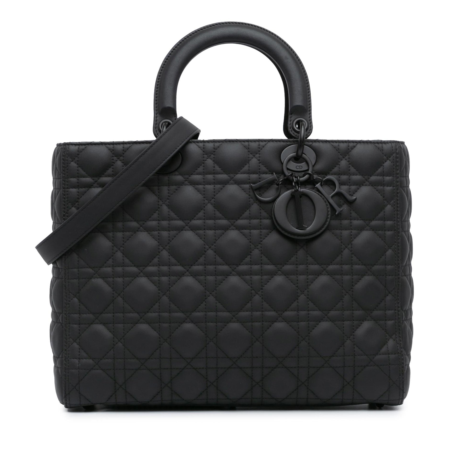 Dior Ultra Matte Calfskin Cannage Lady Shg E5Ivhs Satchel Large Satchel Bag
