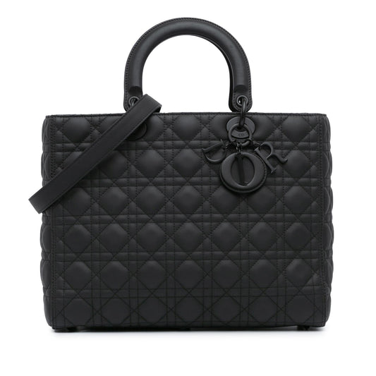 Dior Ultra Matte Calfskin Cannage Lady Shg E5Ivhs Satchel Large Satchel Bag