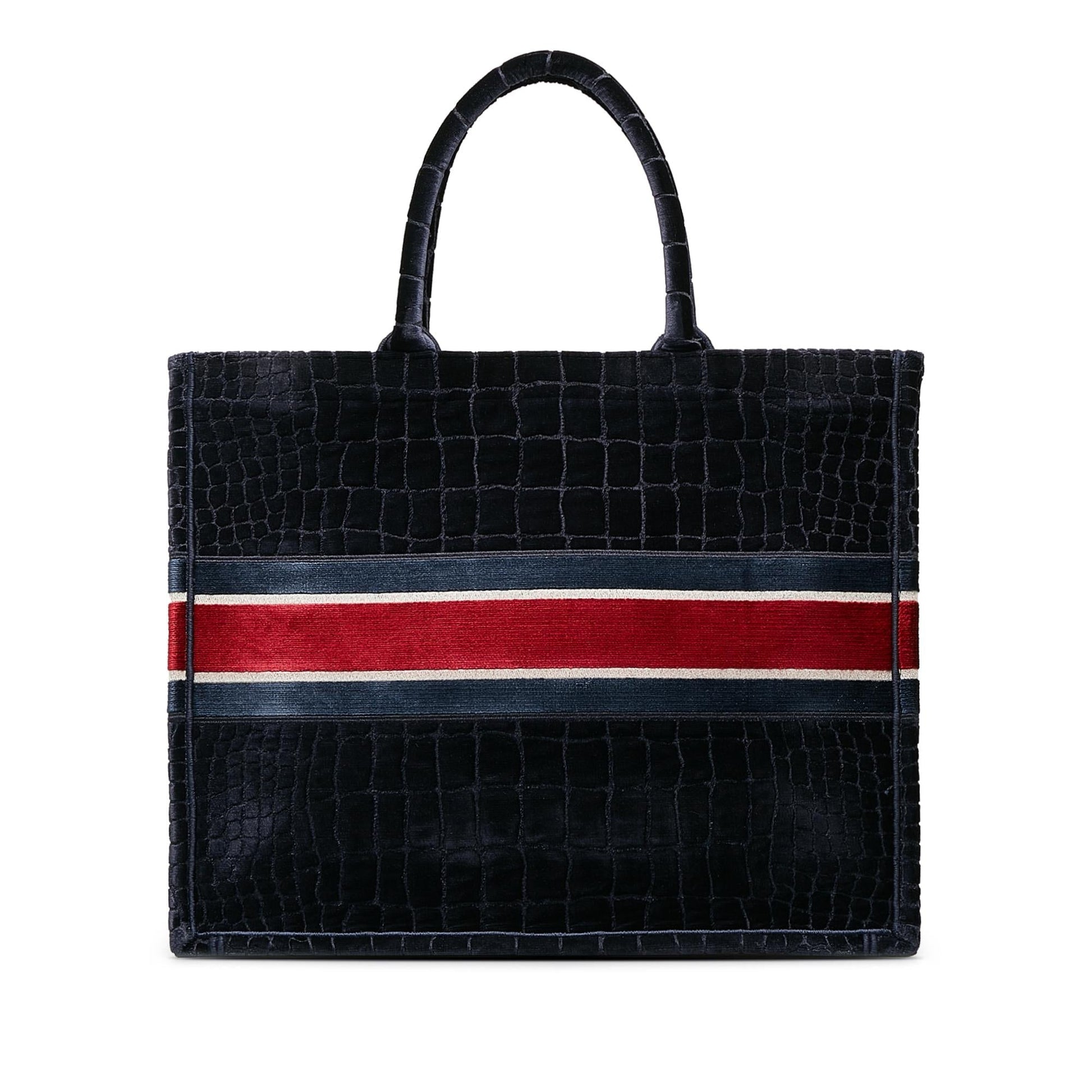 Dior Velvet Book Tote Shg Zvjstj Large Embossed Tote Bag