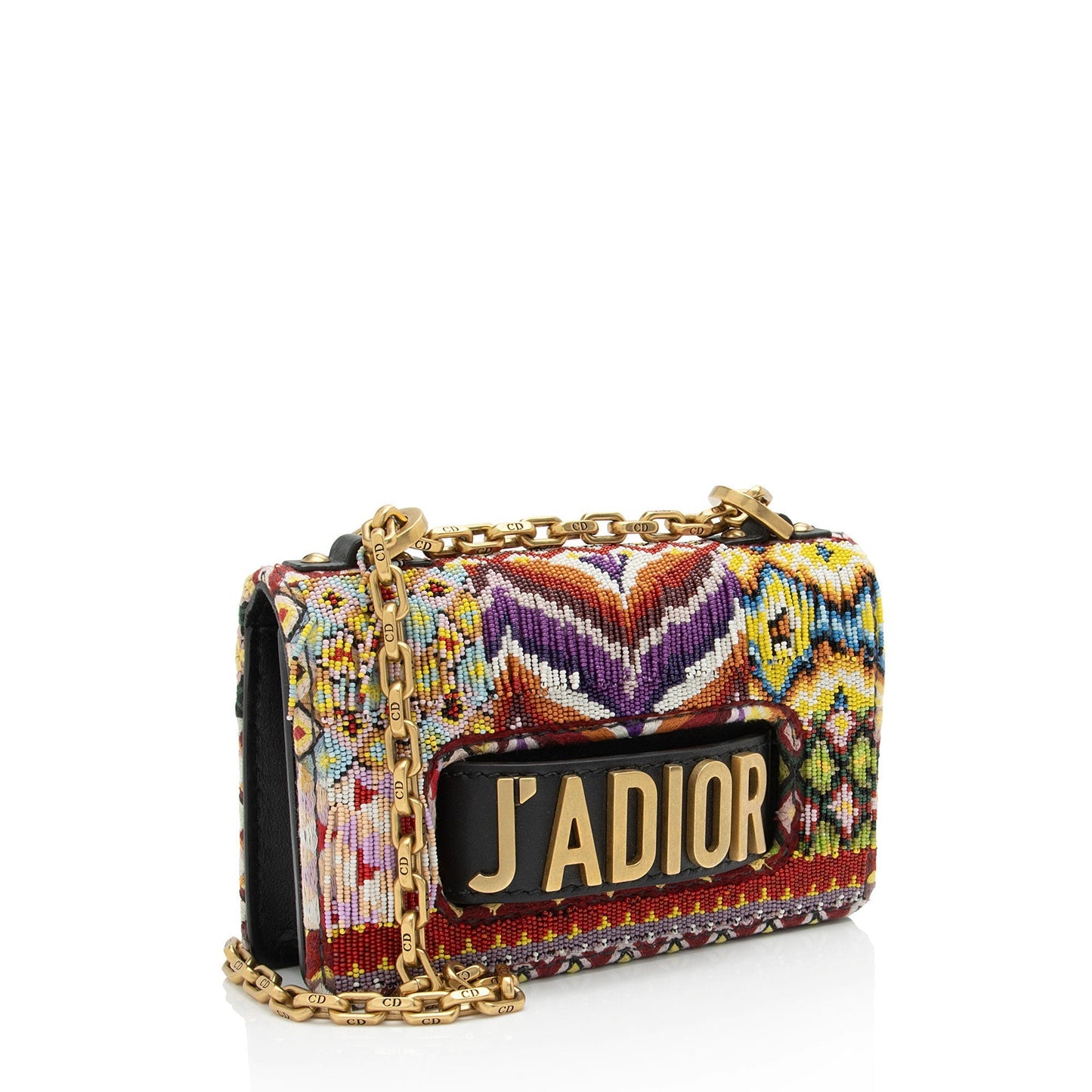 Dior Beaded A Bag Shf Bgcnxp Leather Flap Shoulder Bag