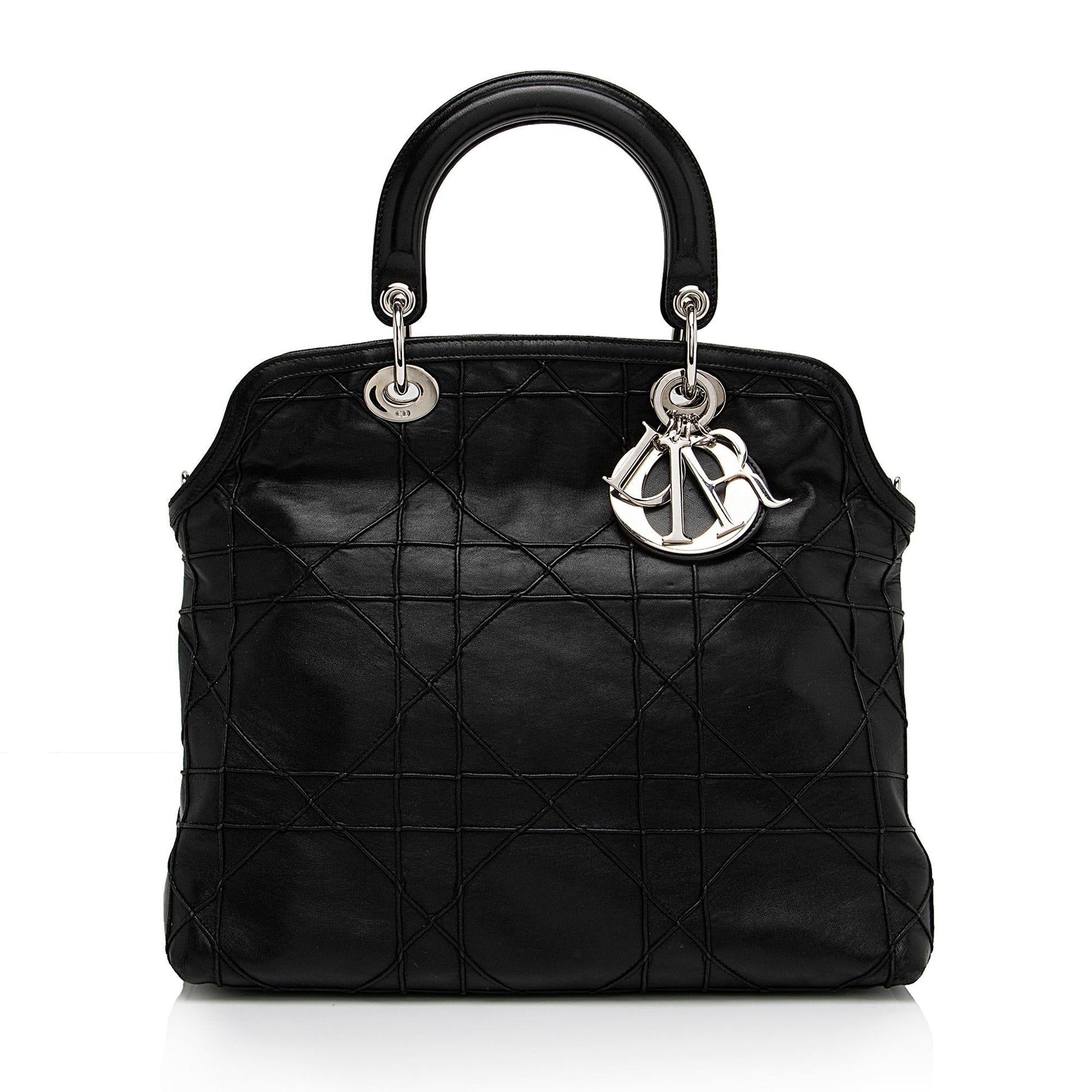 Dior Granville Tote Shf 7I1J1W Leather Medium Tote Bag