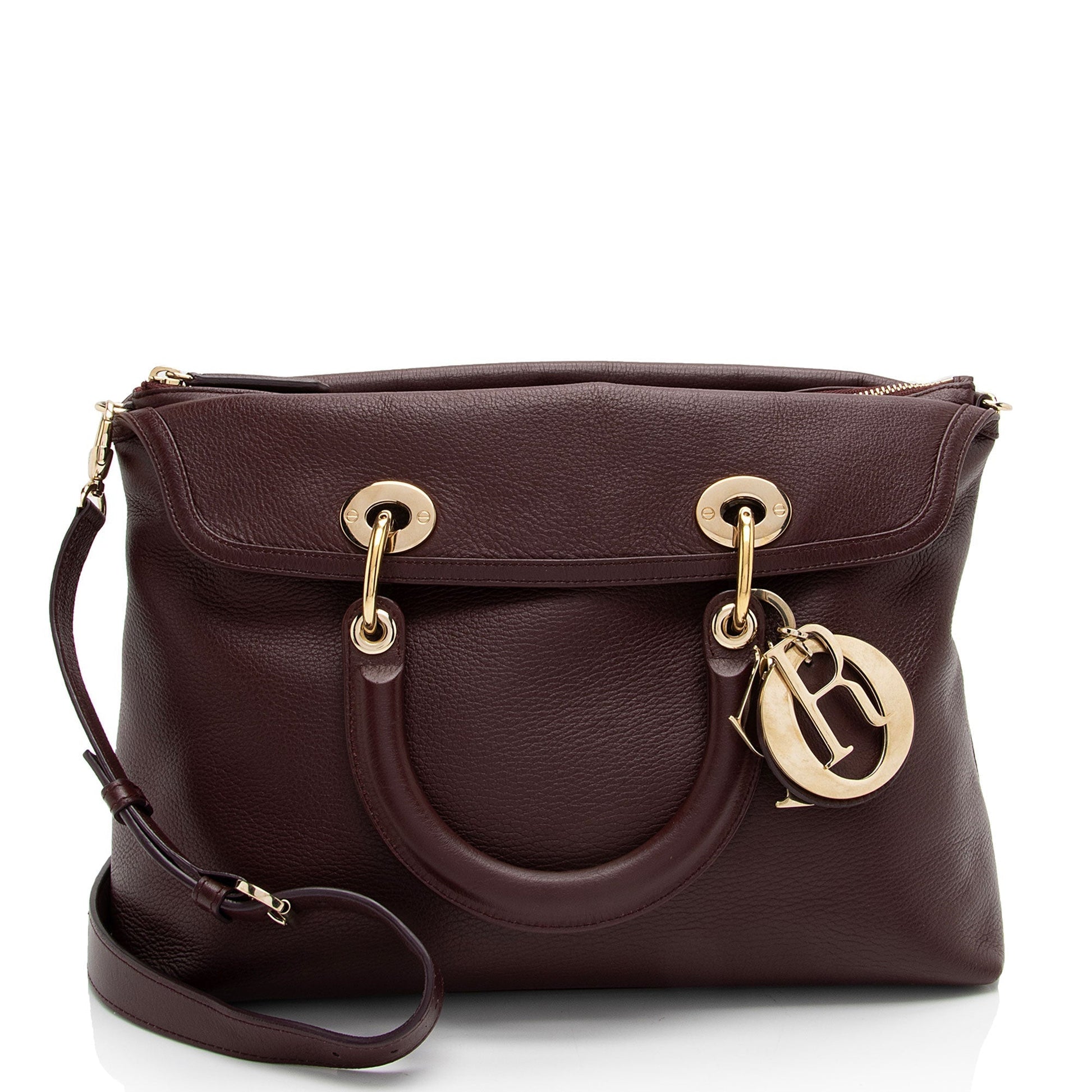Dior Granville Tote Shf D6Z01R Leather Medium Tote Bag