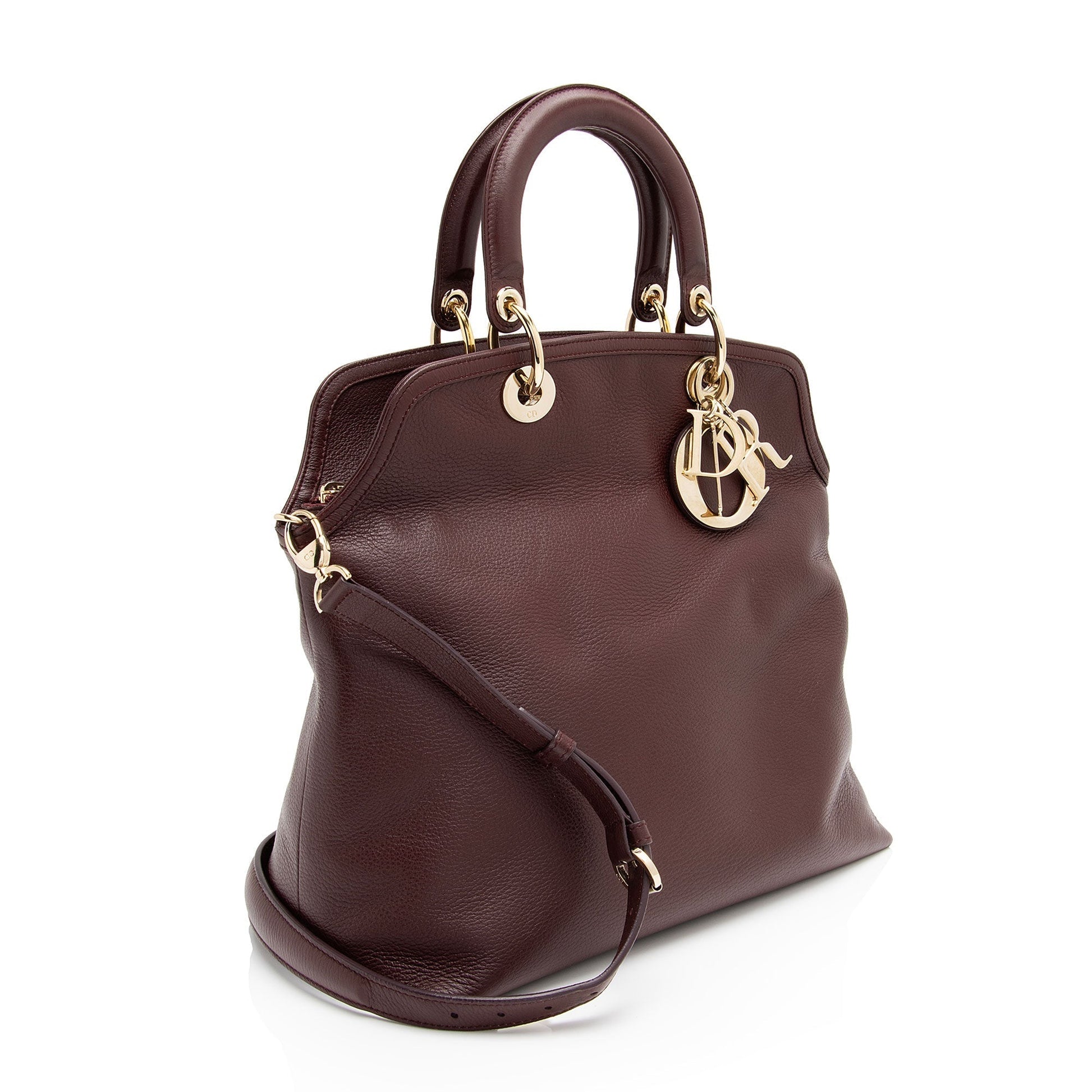 Dior Granville Tote Shf Lnqnhb Leather Medium Tote Bag