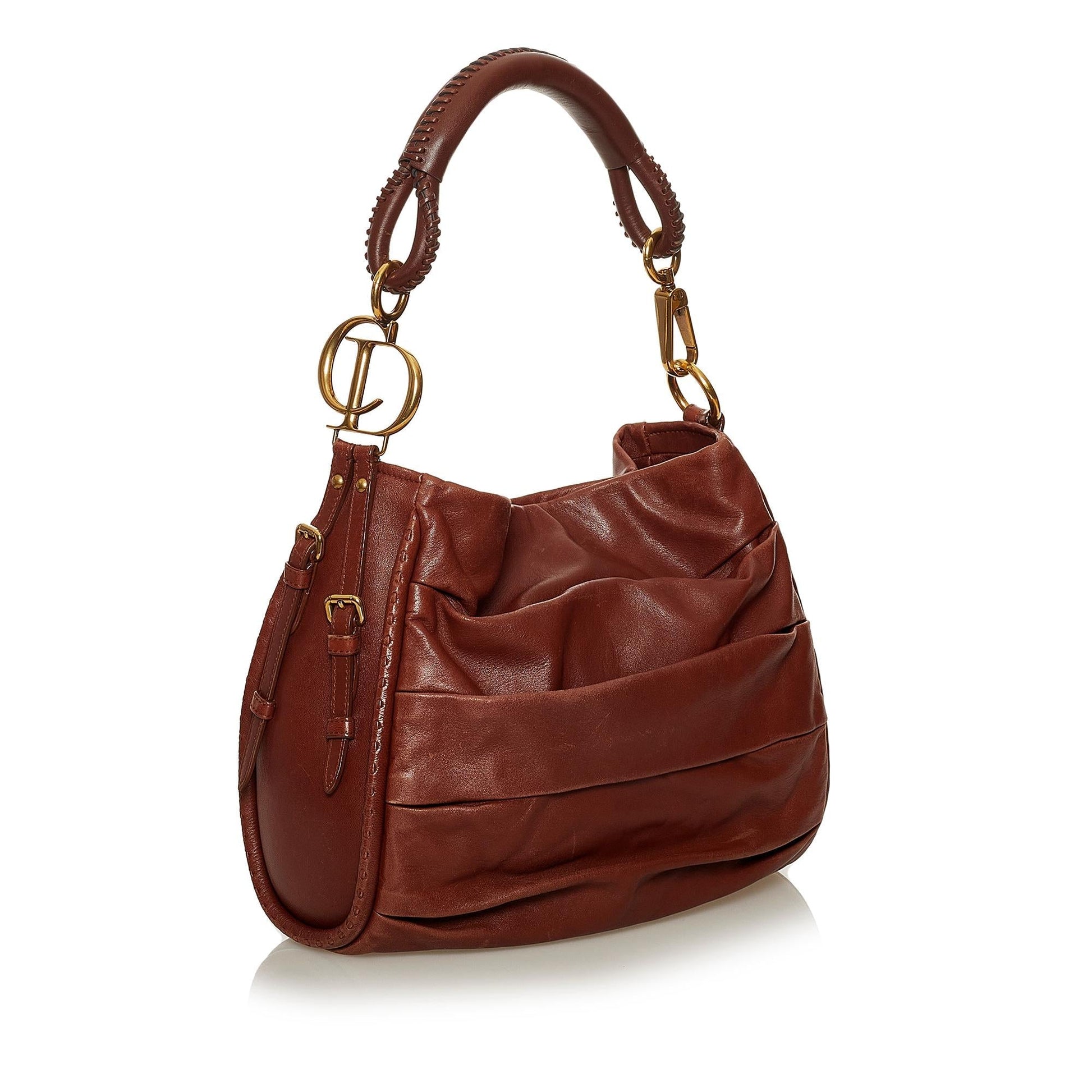 Dior Libertine Hobo Shg Leather Lambskin Shoulder Bag