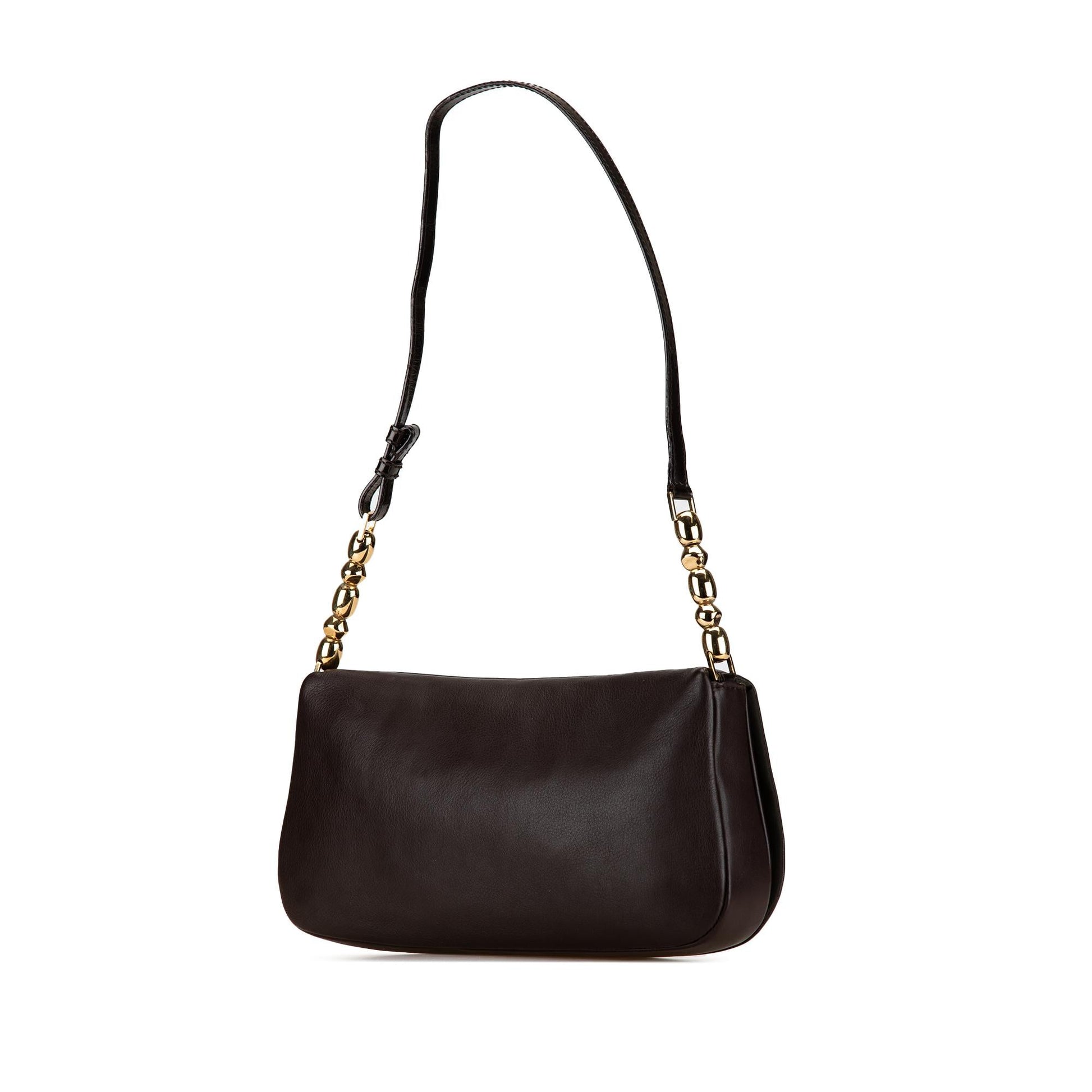 Dior Malice Shoulder Bag Shg Wclogo Leather Flap