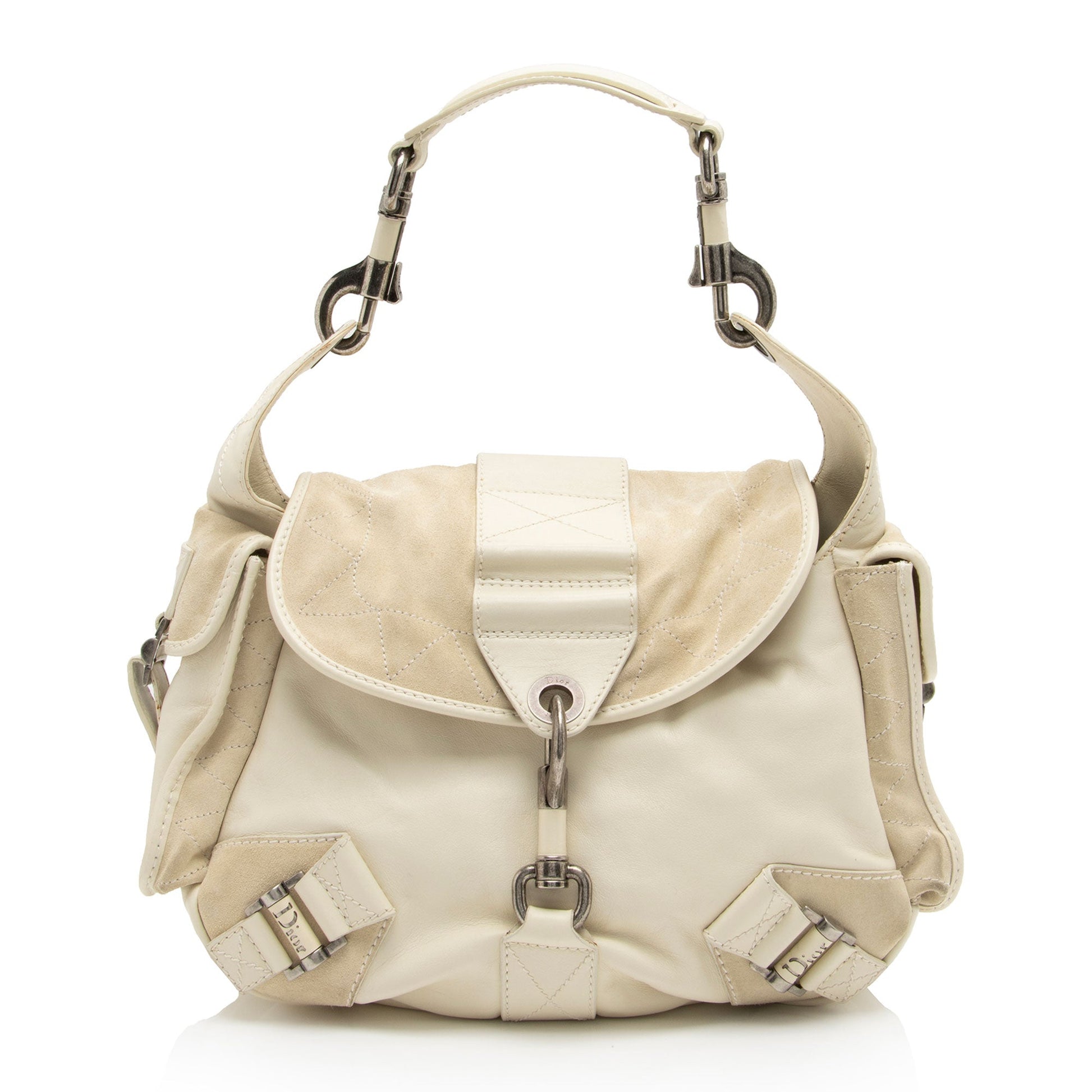 Dior Rebelle Shoulder Bag Shf E75Stn Leather Suede