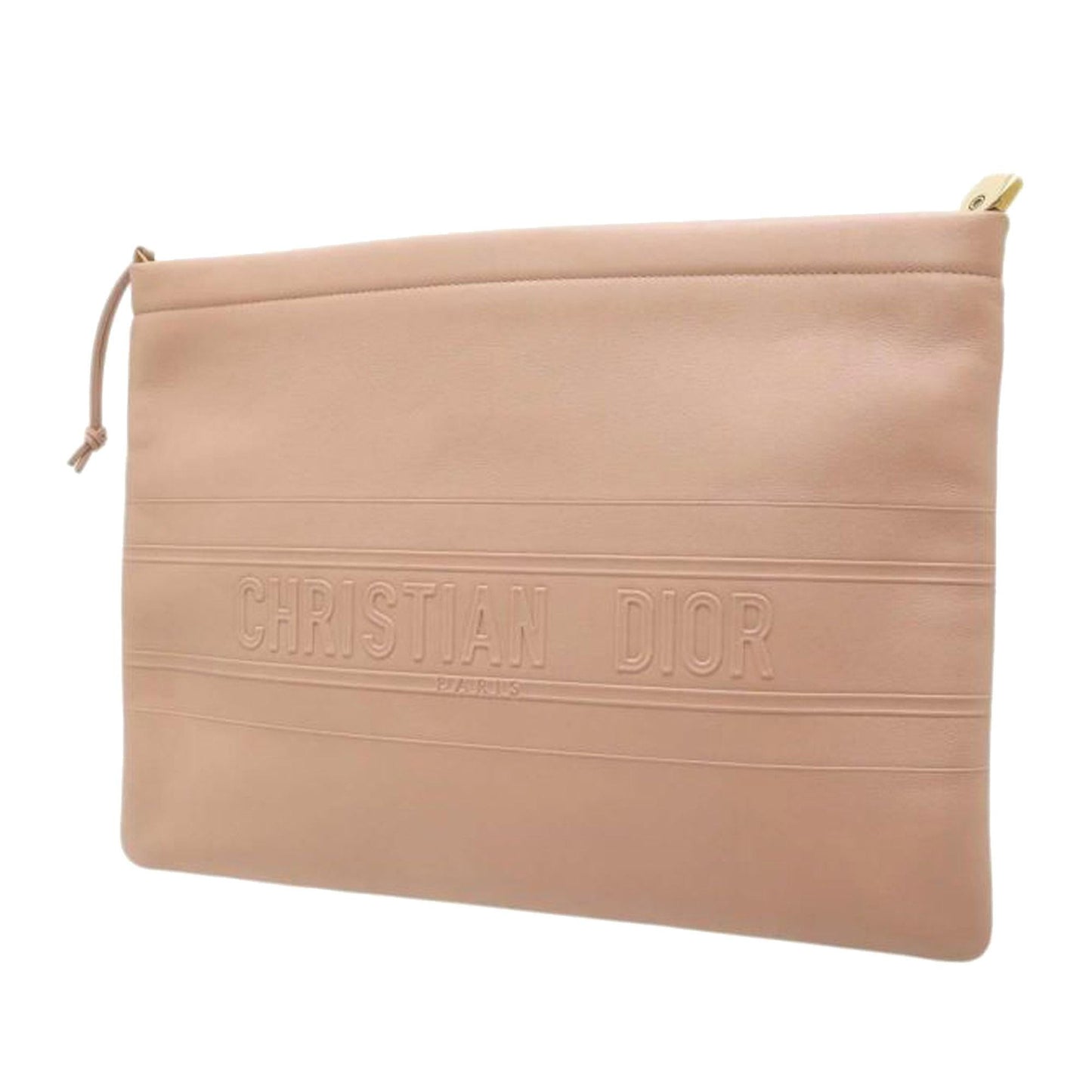 Dior Clutch Shg Leather Logo Clutch Bag