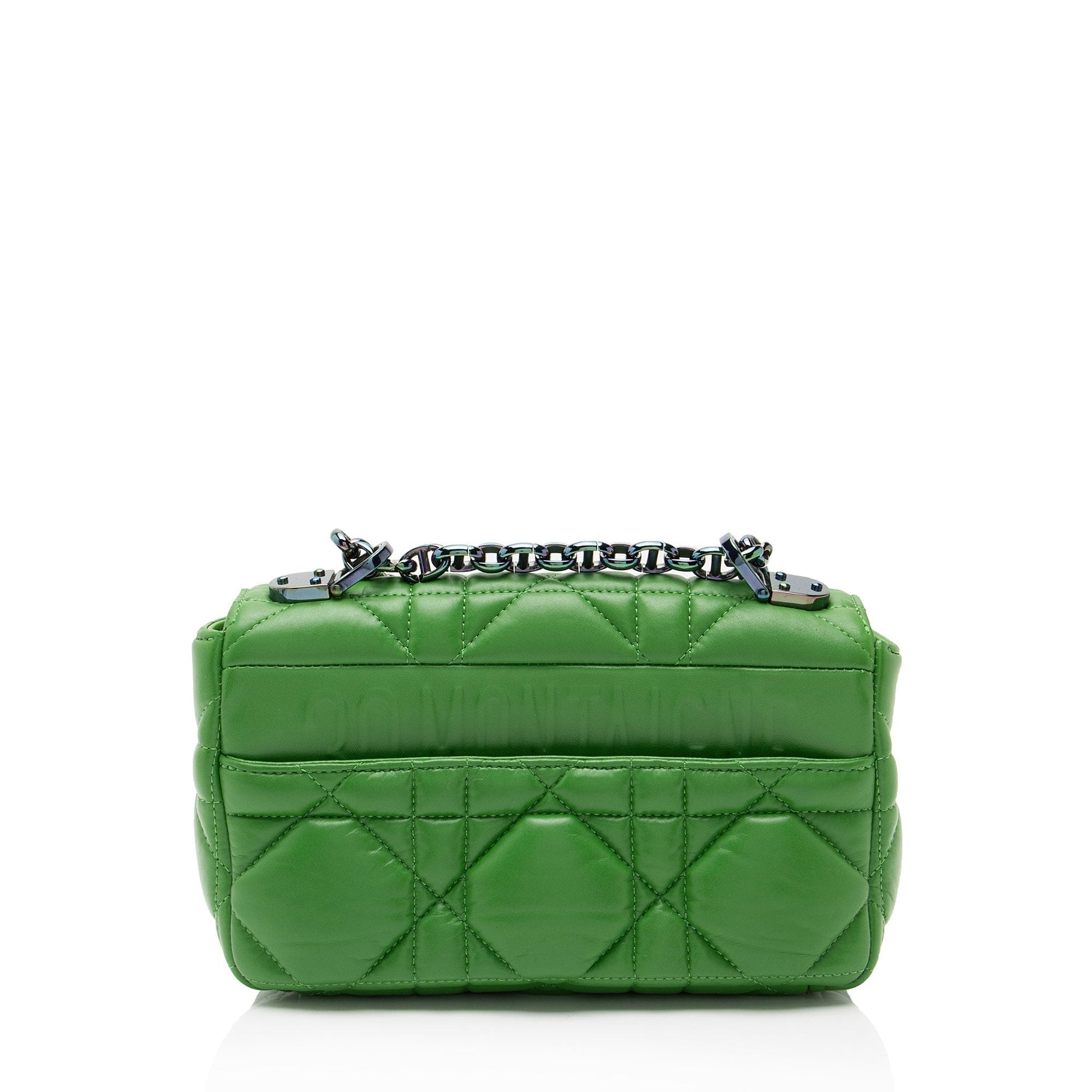 Dior Macrocannage Soft Caro Bag Lambskin Small Crossbody Bag