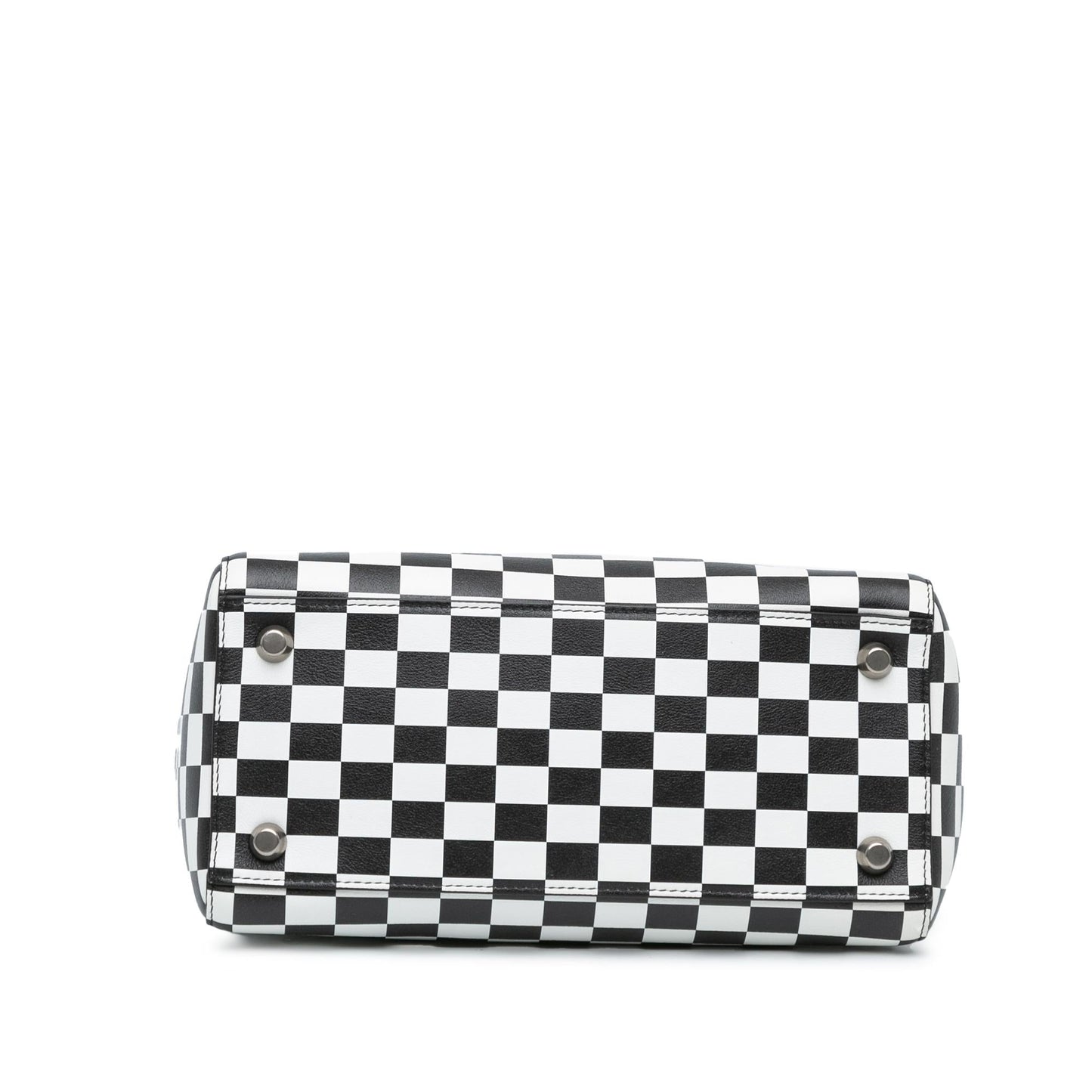 Dior Calfskin Checkered Lady Satchel Bag Medium Lady Dior 1