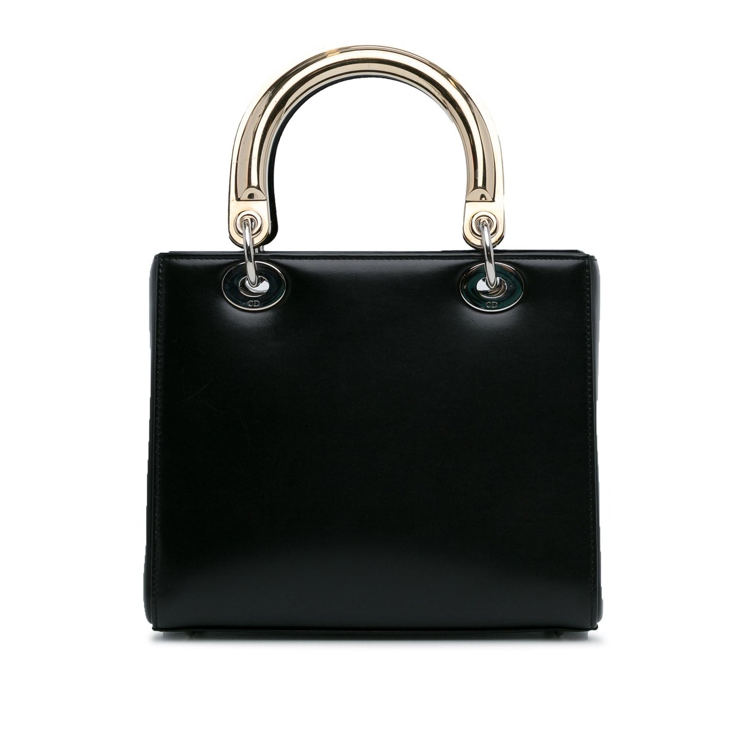 Dior Calfskin Patch Embellished Lady Shg Toargo Satchel Bag Medium