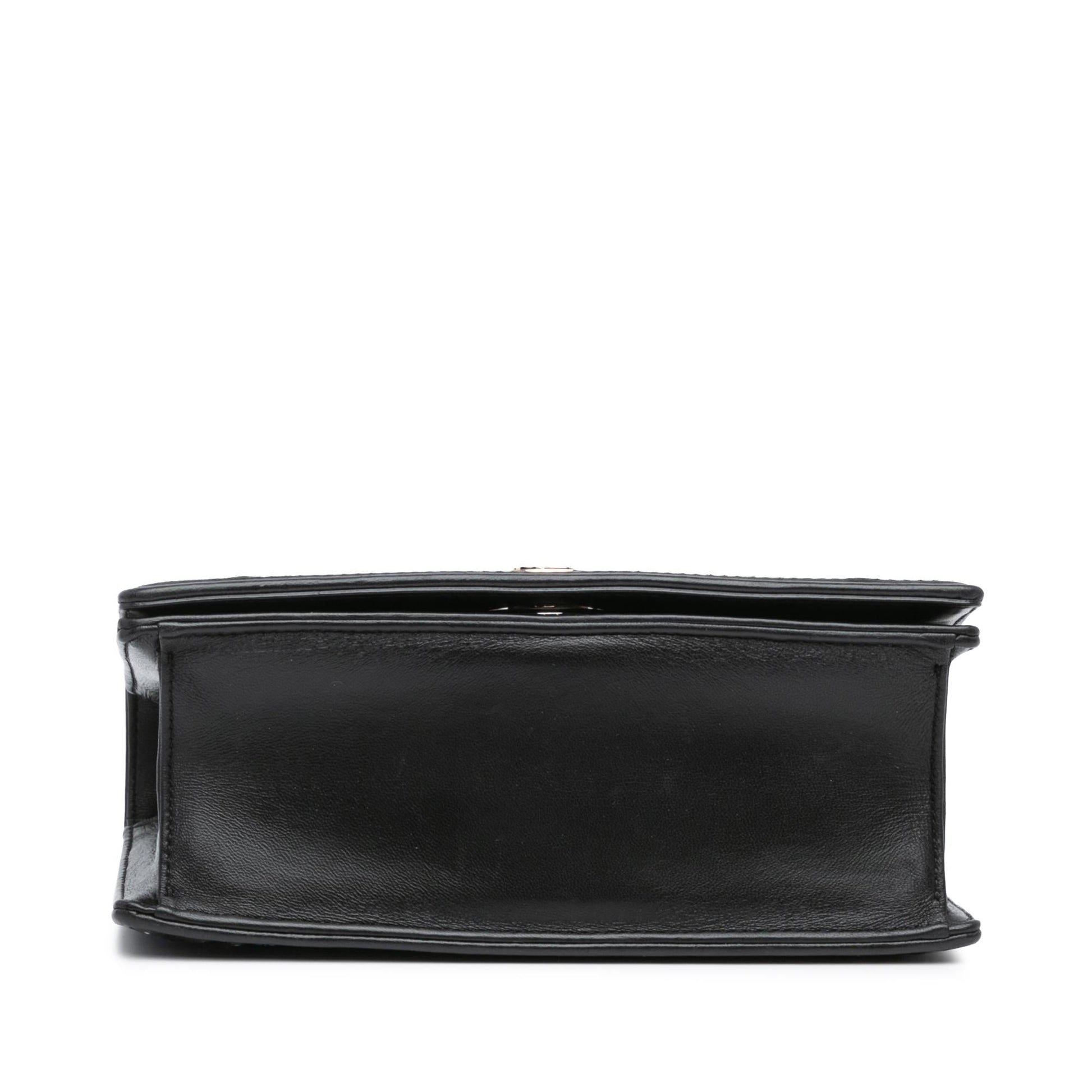 Dior Calfskin Stitch ama Crossbody Bag Medium Flap