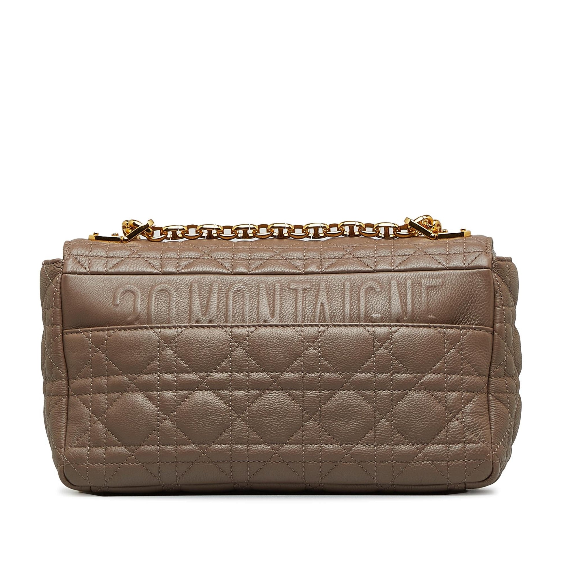 Dior Cannage Caro Shg Bgzsin Shoulder Bag Medium