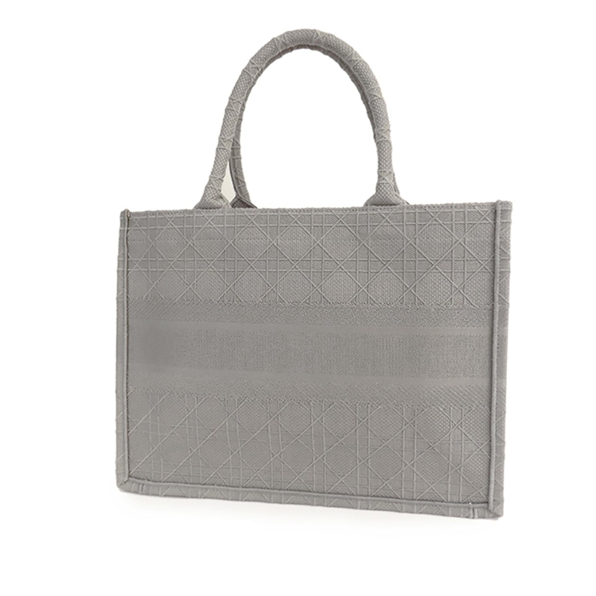 Dior Cannage Book Tote Shg 28Icrl Medium Embroidered Tote Bag
