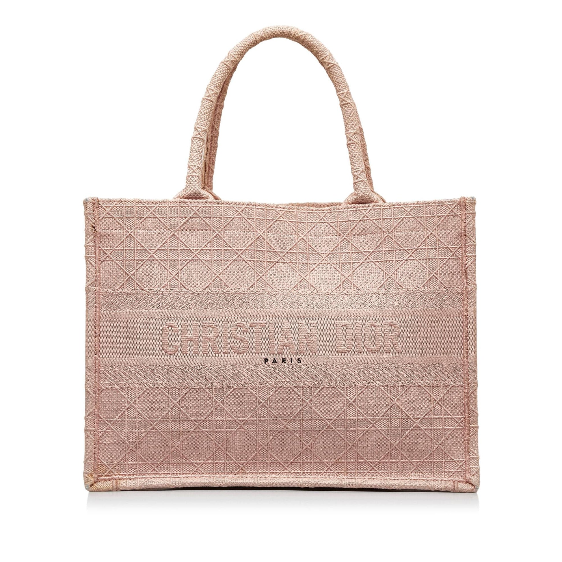 Dior Cannage Book Tote Shg Lub71H Medium Embroidered Tote Bag