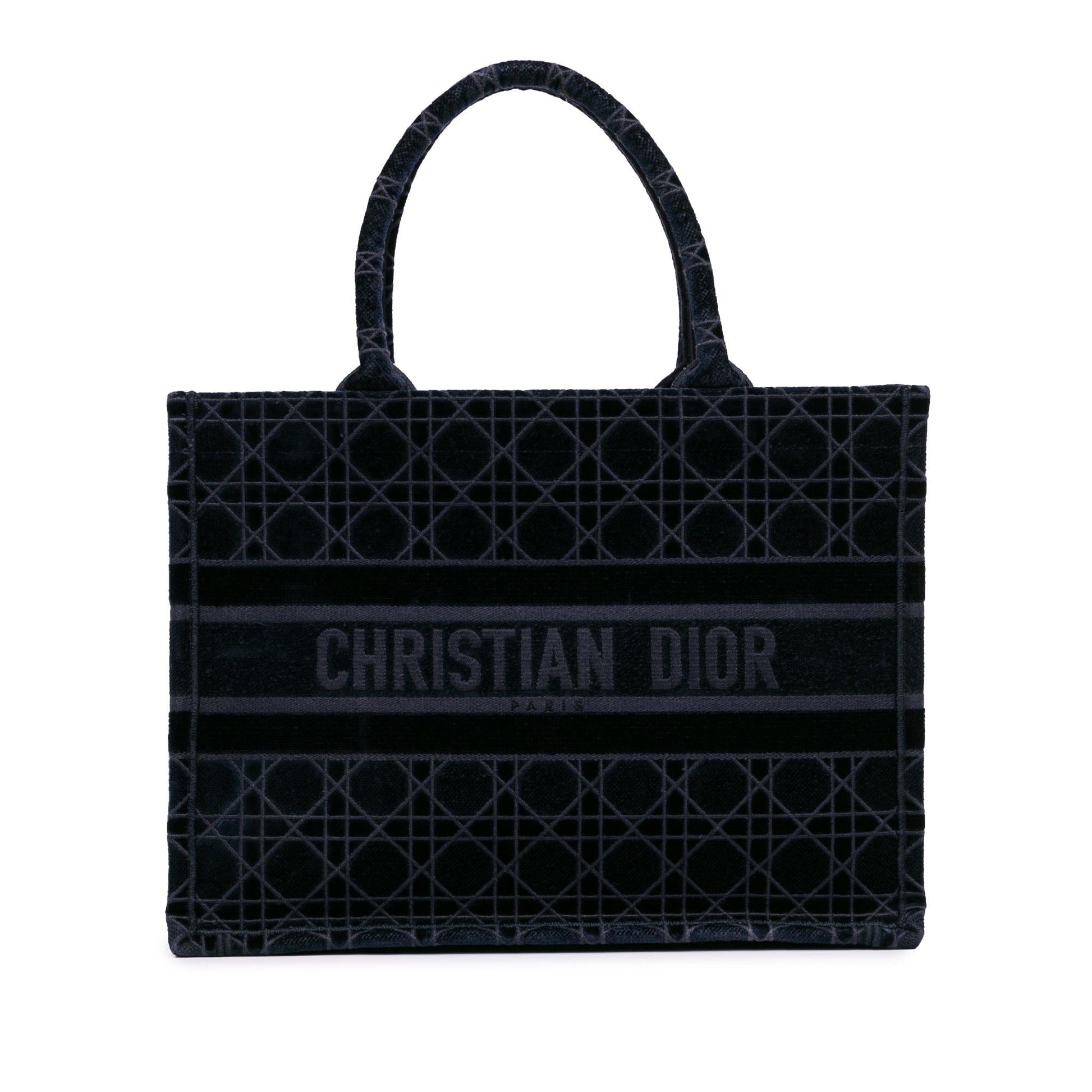 Dior Cannage Book Tote Shg Fvzewu Medium Embroidered Tote Bag