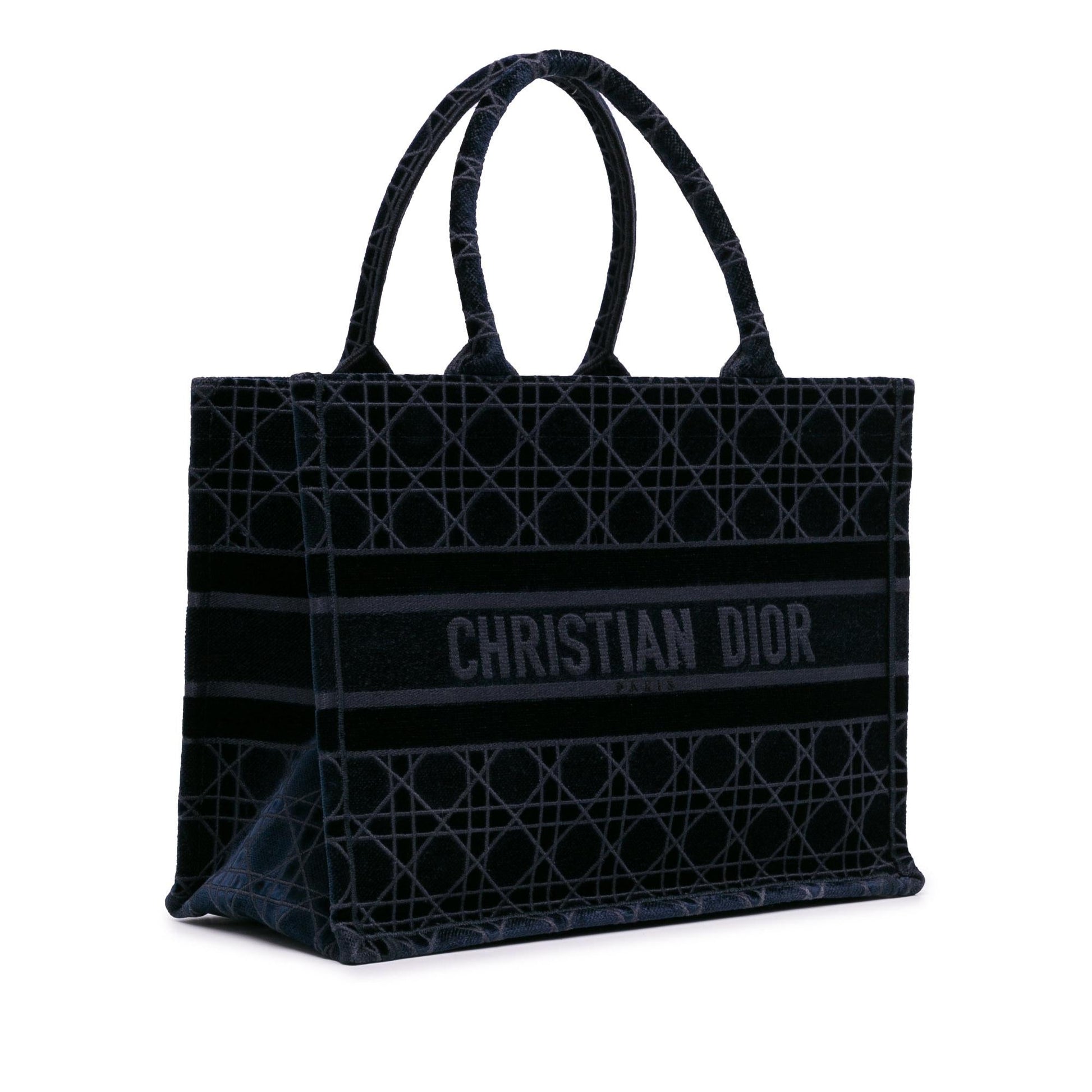 Dior Cannage Book Tote Shg Fvzewu Medium Embroidered Tote Bag