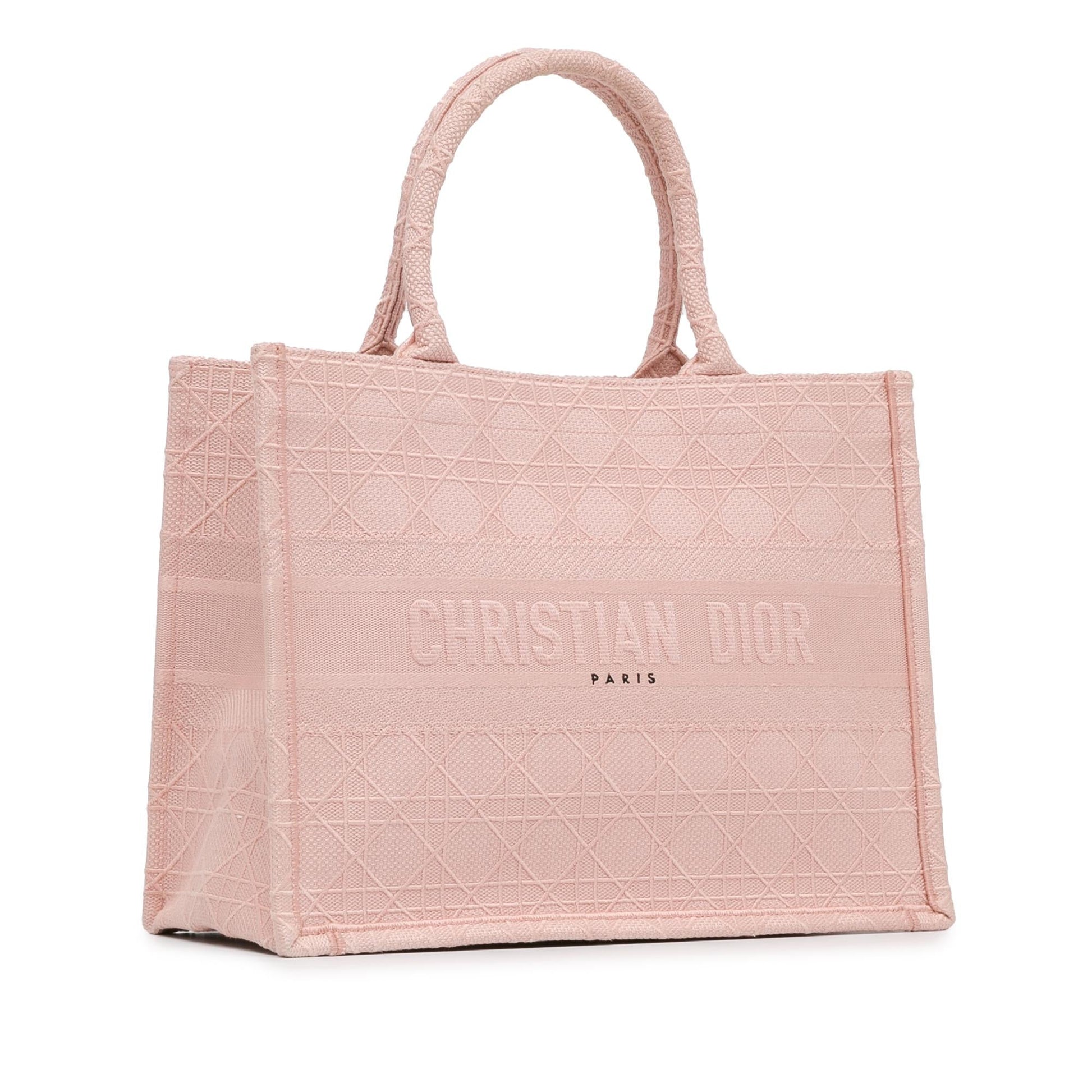 Dior Cannage Book Tote Shg Ndqlhs Medium Embroidered Tote Bag