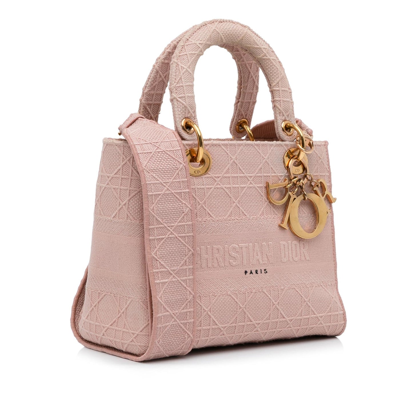Dior Cannage Lady Lite Satchel Bag Medium