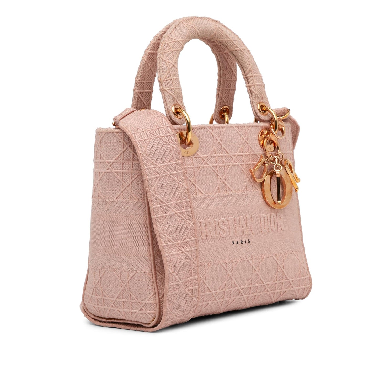 Dior Cannage Lady Lite Shg 7Llors Satchel Bag Medium