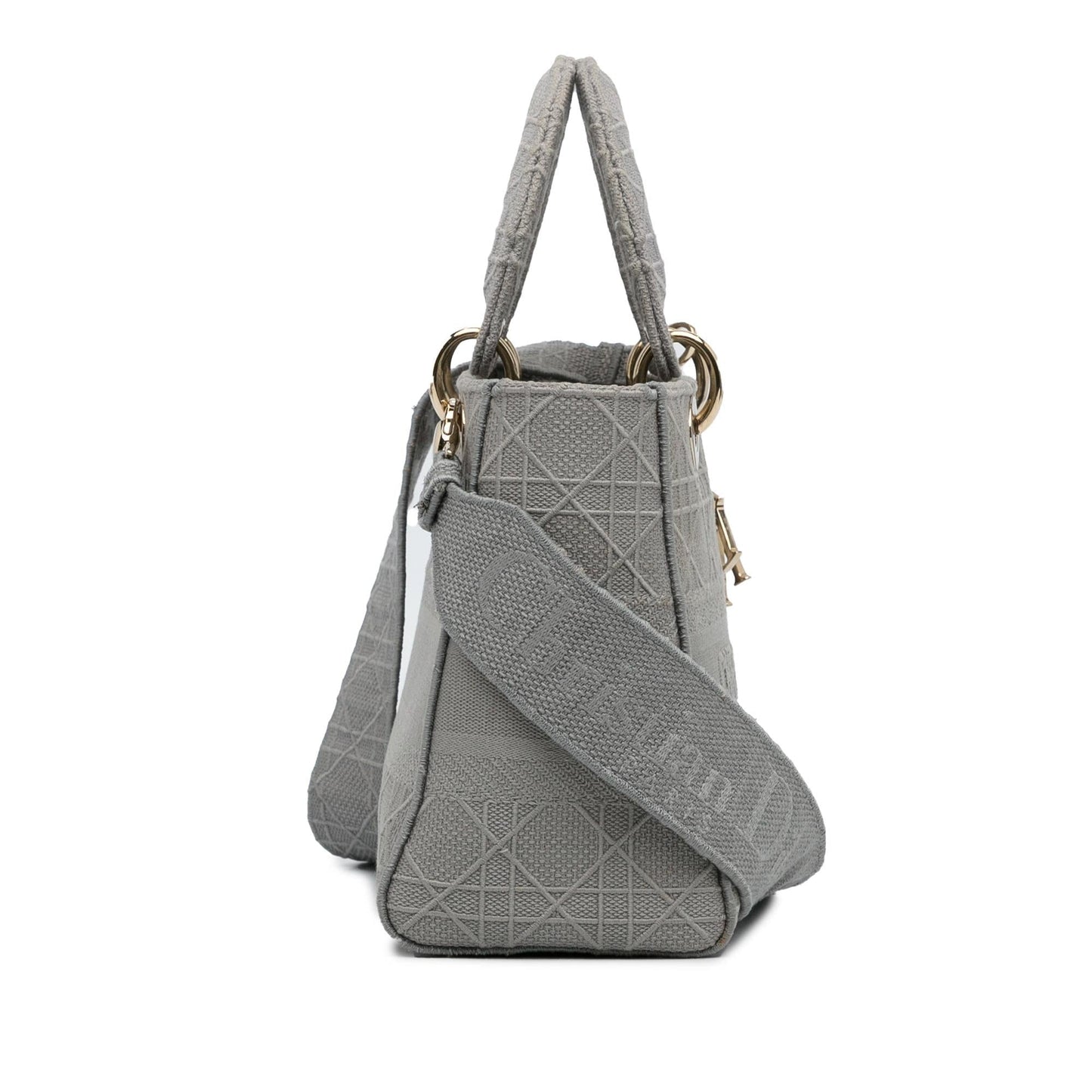 Dior Cannage Lady Lite Shg Vbmpdy Satchel Bag Medium