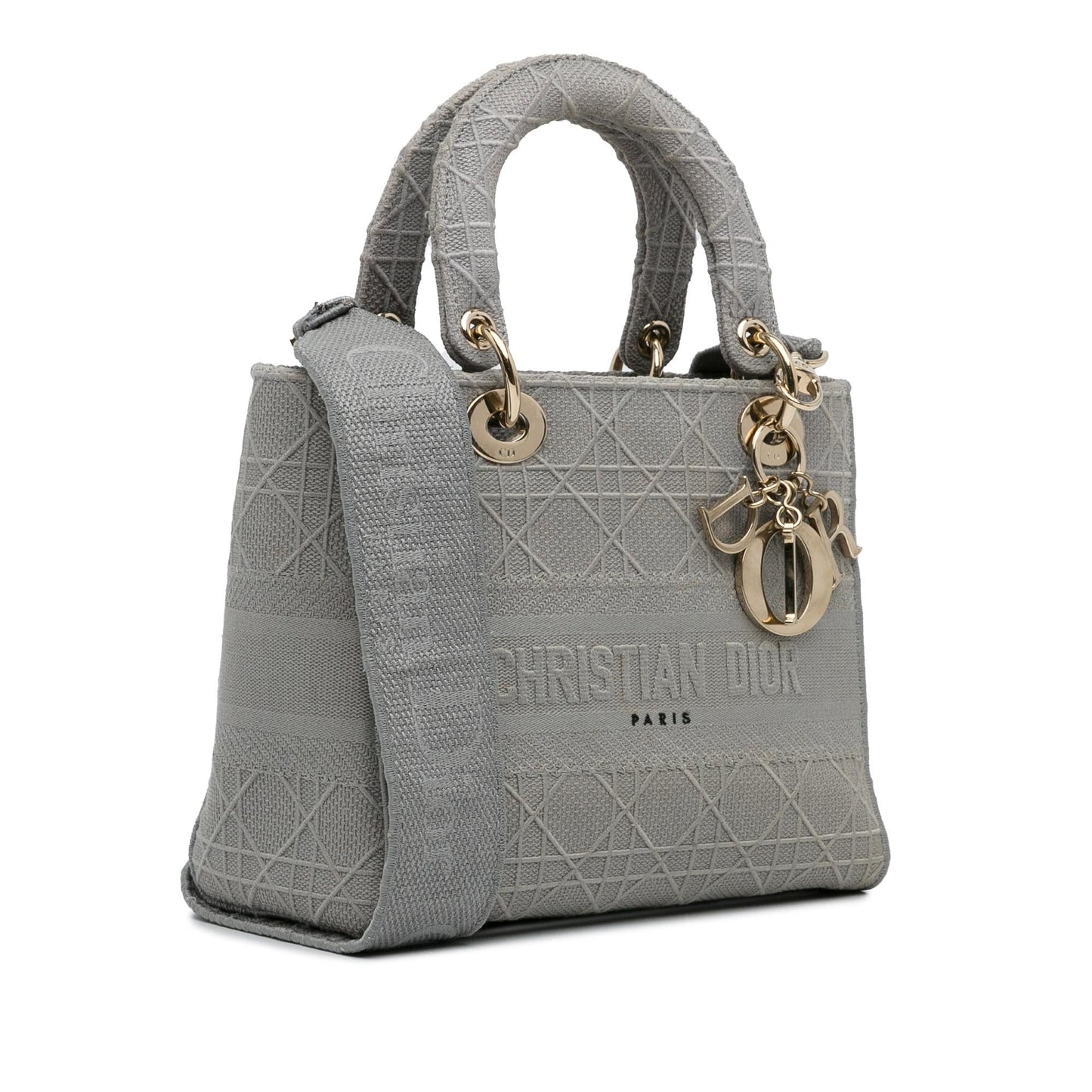 Dior Cannage Lady Lite Shg Vbmpdy Satchel Bag Medium