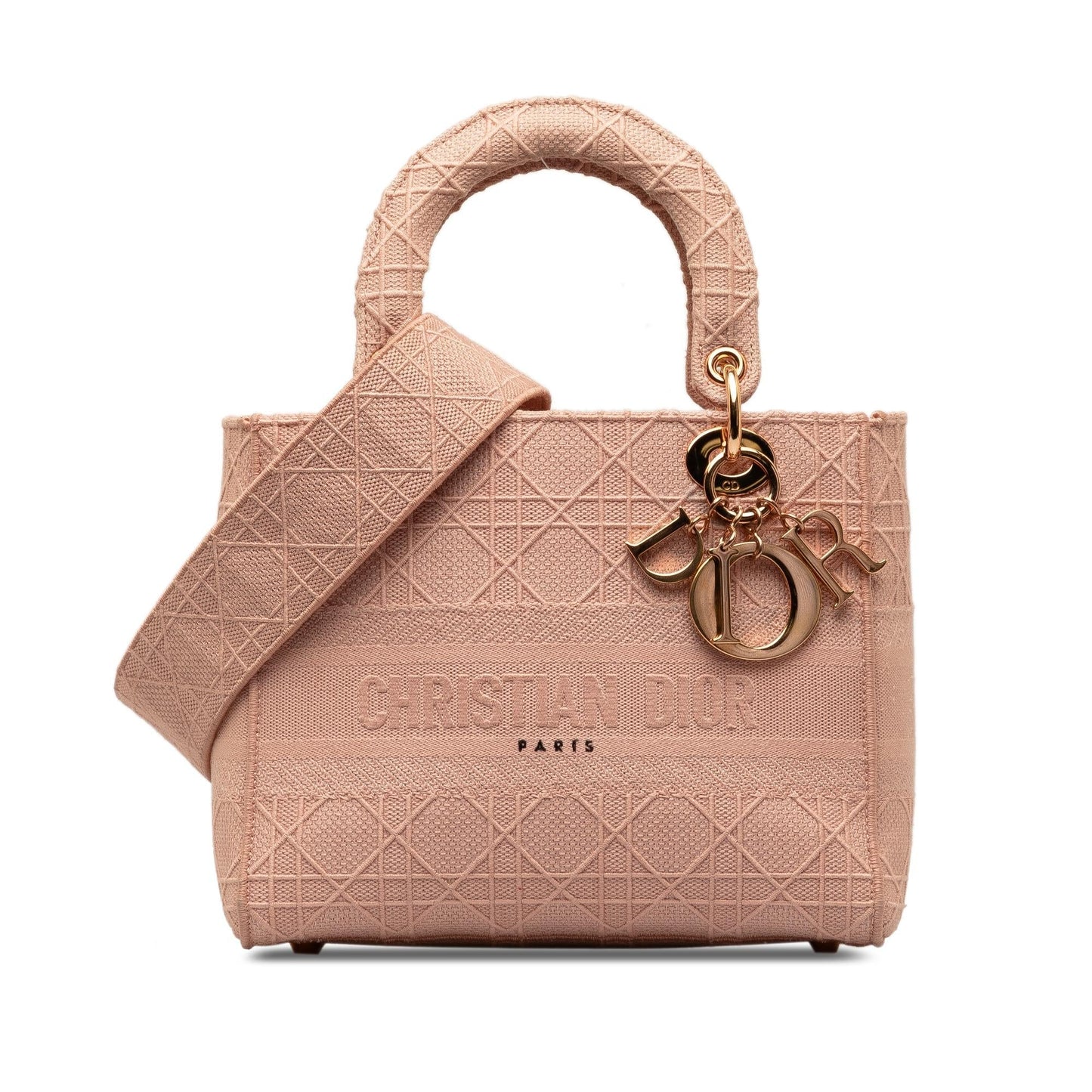 Dior Cannage Lady Lite Shg Oaspya Satchel Bag Medium