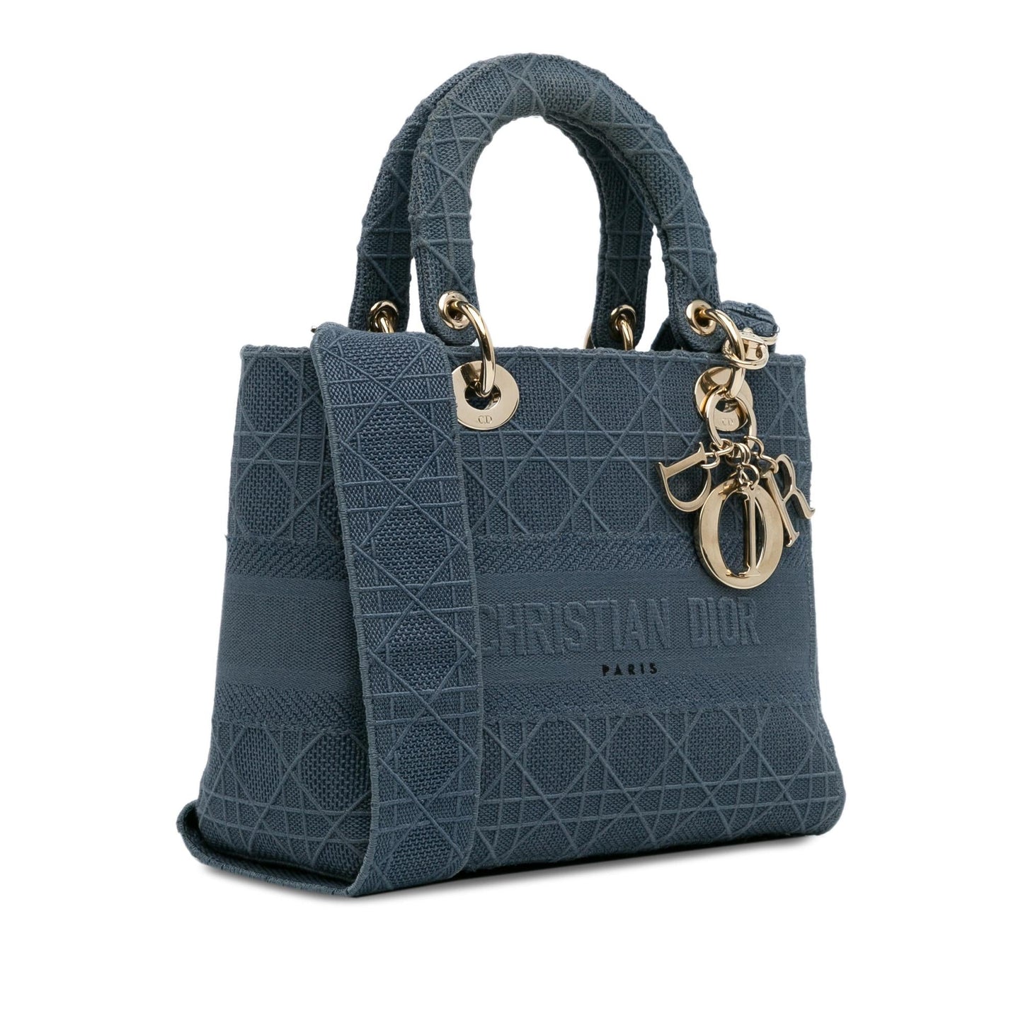 Dior Cannage Lady Lite Shg Tubhcx Satchel Bag Medium